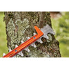 16 inch SAWBLADE electric hedge trimmer being used to prune branch.