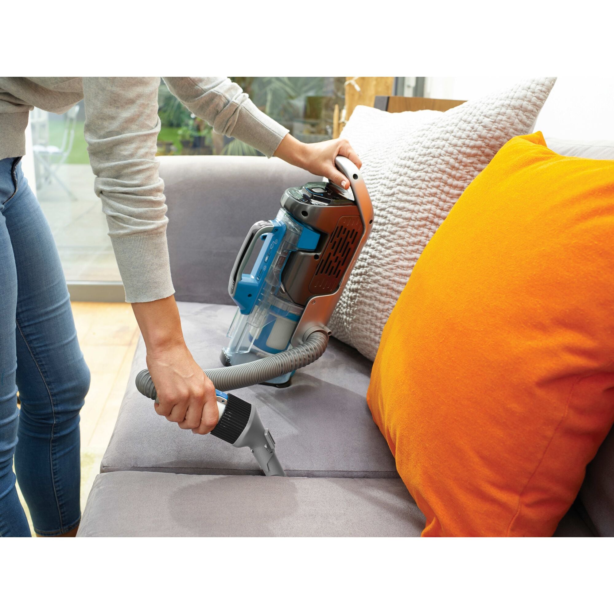 Black+decker PowerSeries Pro Cordless Vacuum, 2 in 1, Blue (HCUA525J)