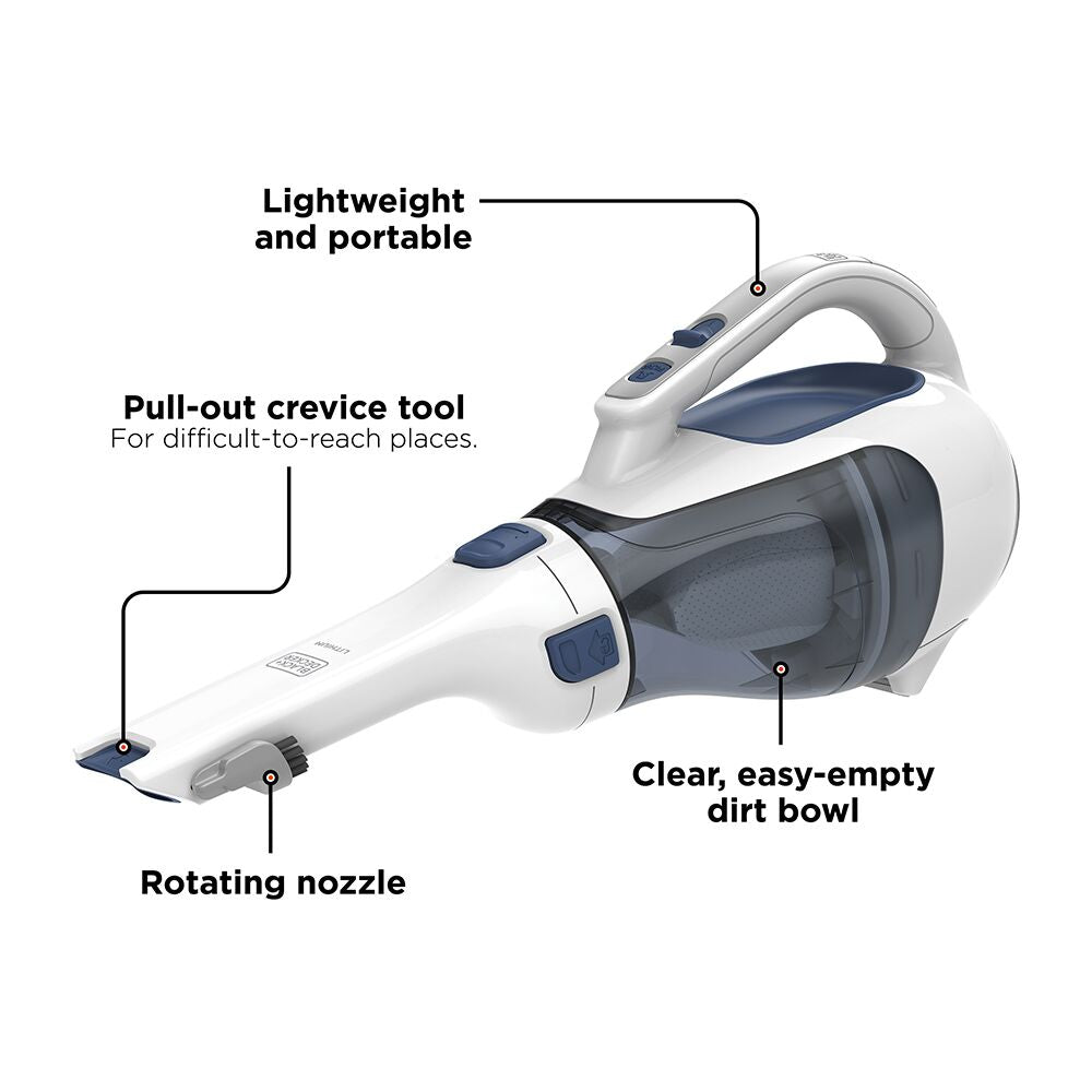  BLACK+DECKER Dustbuster Handheld Vacuum, Cordless, Ink Blue  (HHVI325JR22)