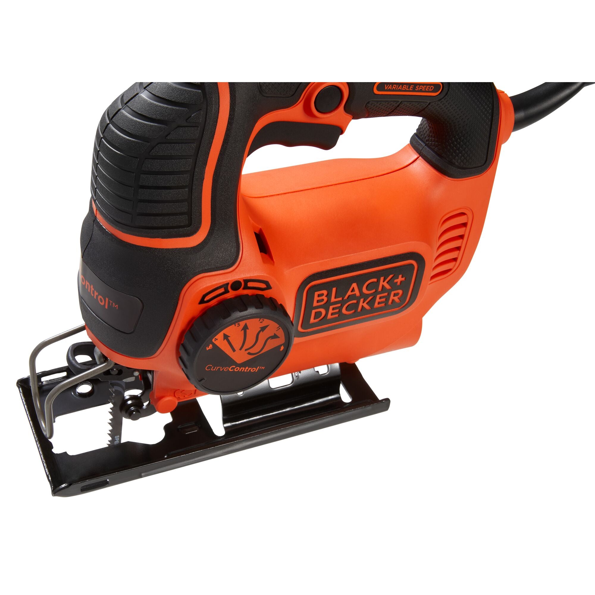 Black & Decker BDELS600C Curve Control 5 Amp Jig Saw, Shock Orange/Black