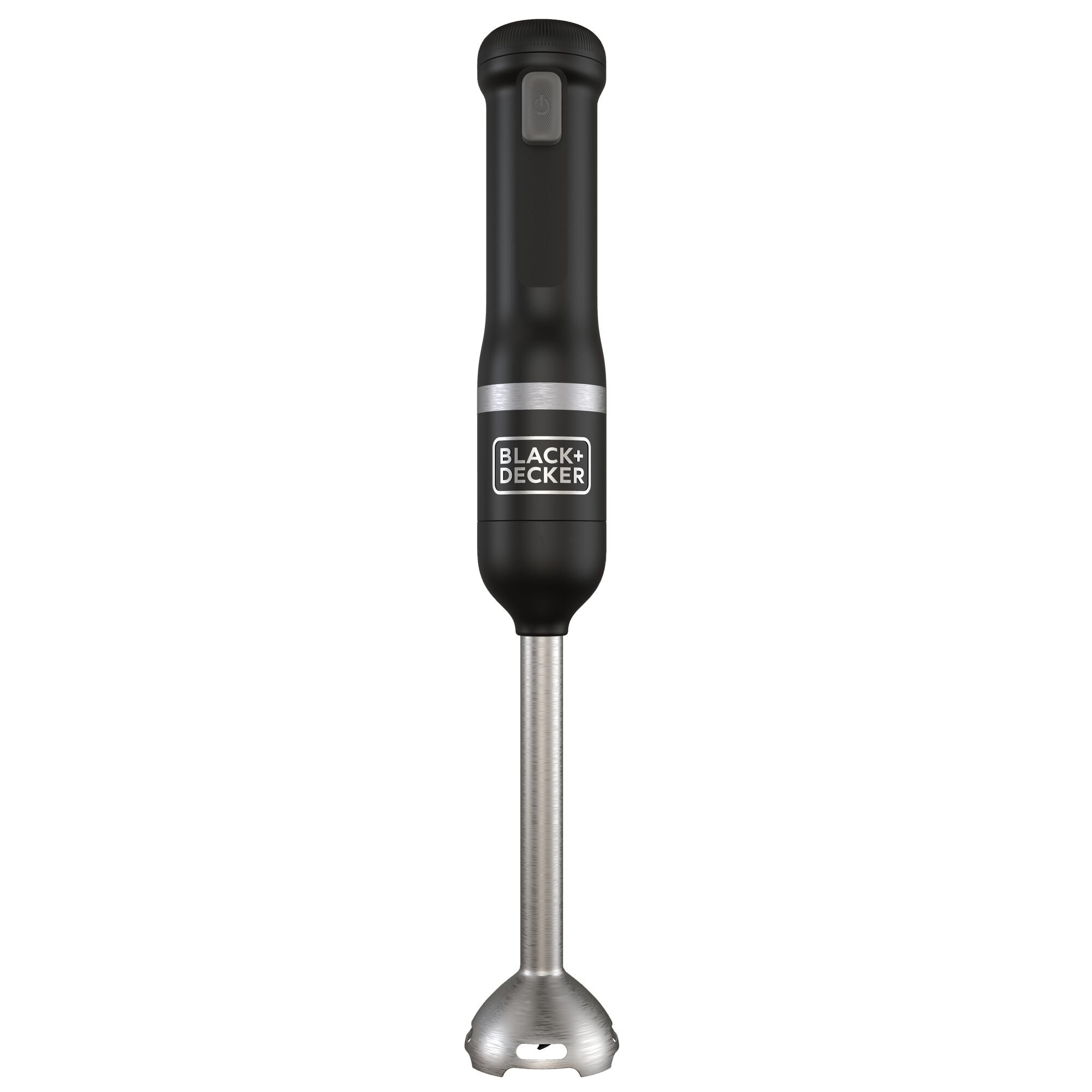 Profile front view of the black, BLACK+DECKER kitchen wand base