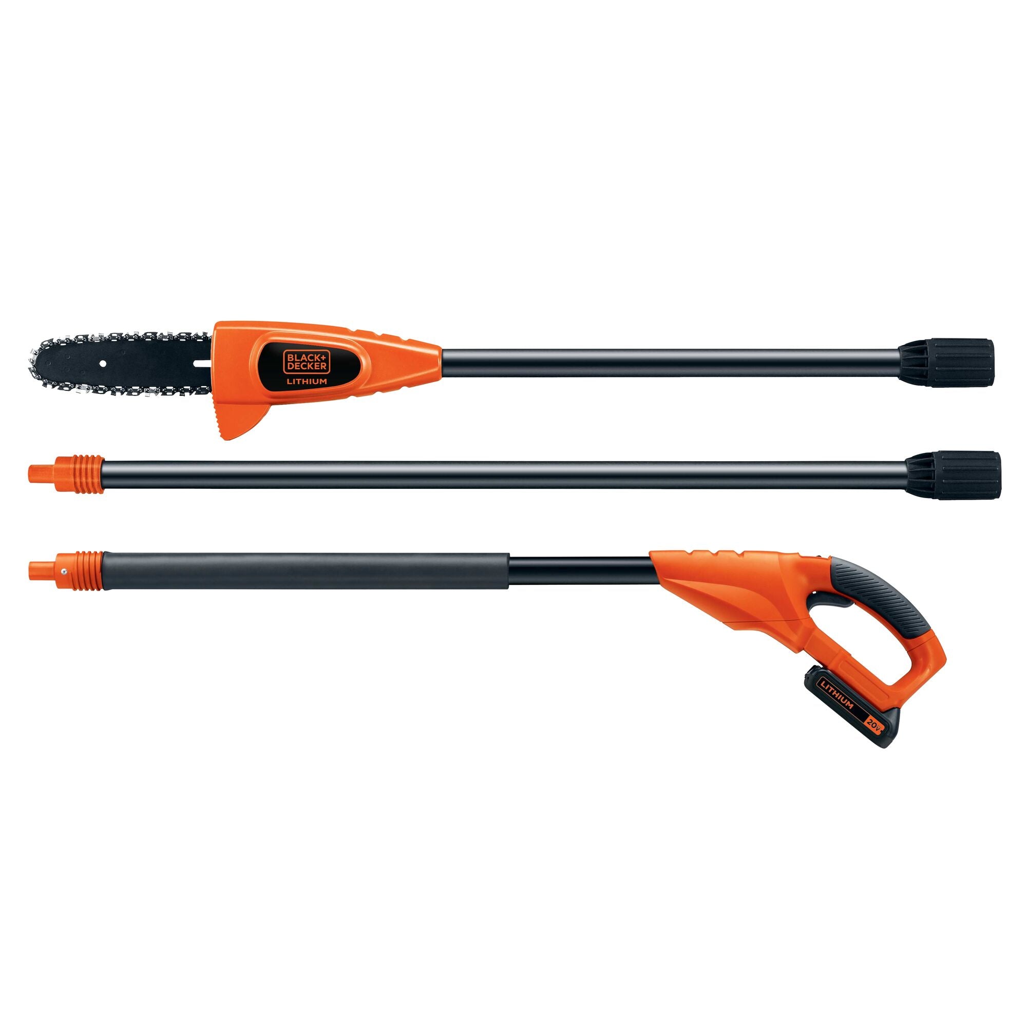 BLACK+DECKER 20-volt Max 8-in Battery Pole Saw (Battery and