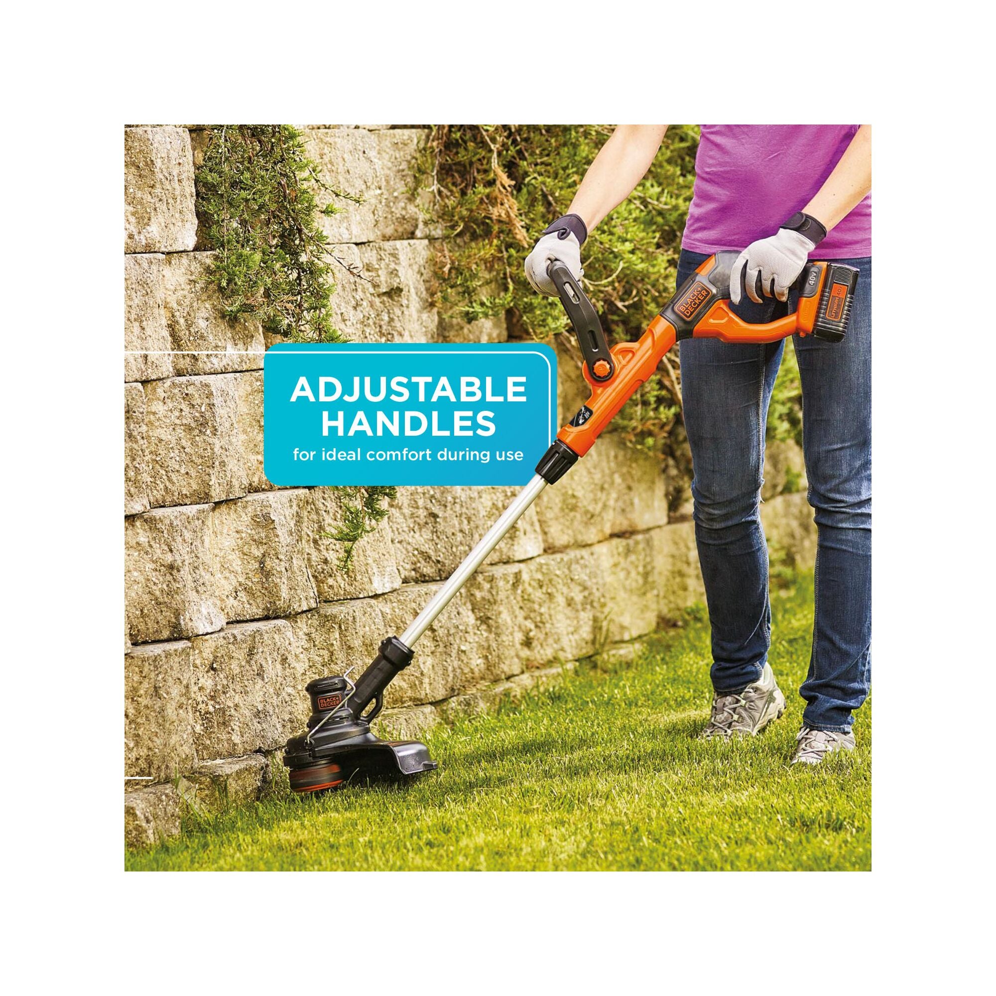  BLACK+DECKER 40V MAX* String Trimmer / Edger and Sweeper Combo  (LCC140) : Patio, Lawn & Garden