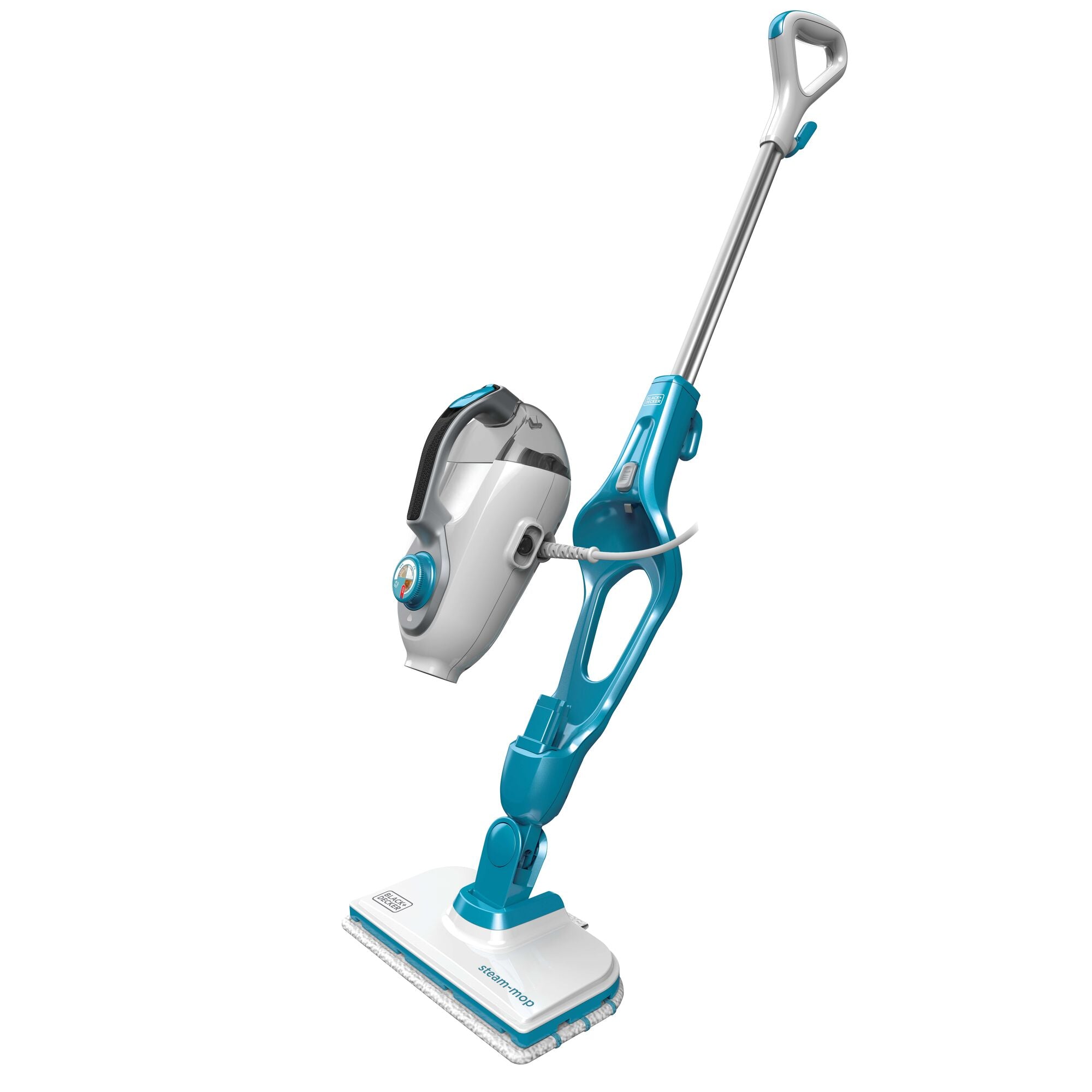 Black and Decker HEPA Corded Steam Mop and Vacuum Cleaner Combination Duo,  White 