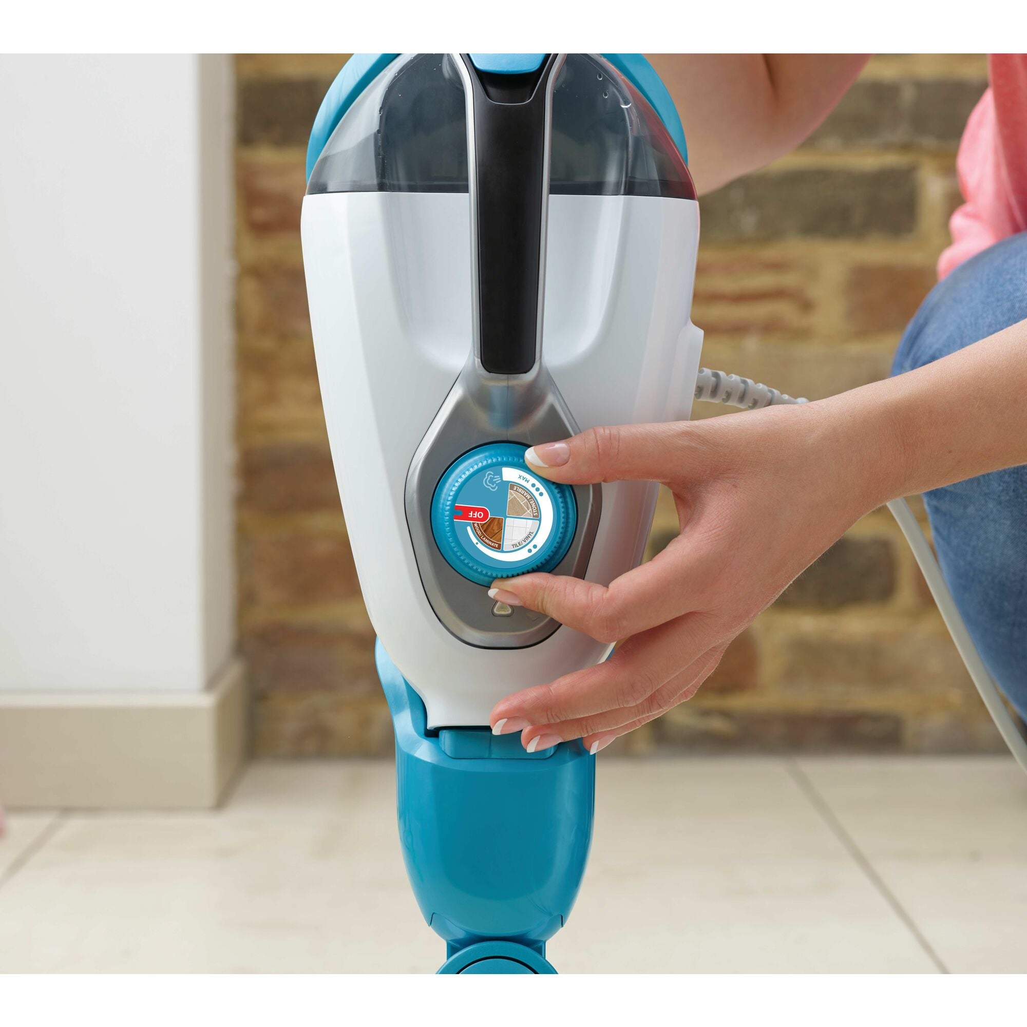 Steam-Mop And Portable Steamer, 2-In-1, Corded