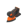 Profile of 20 volt mouse cordless sander.