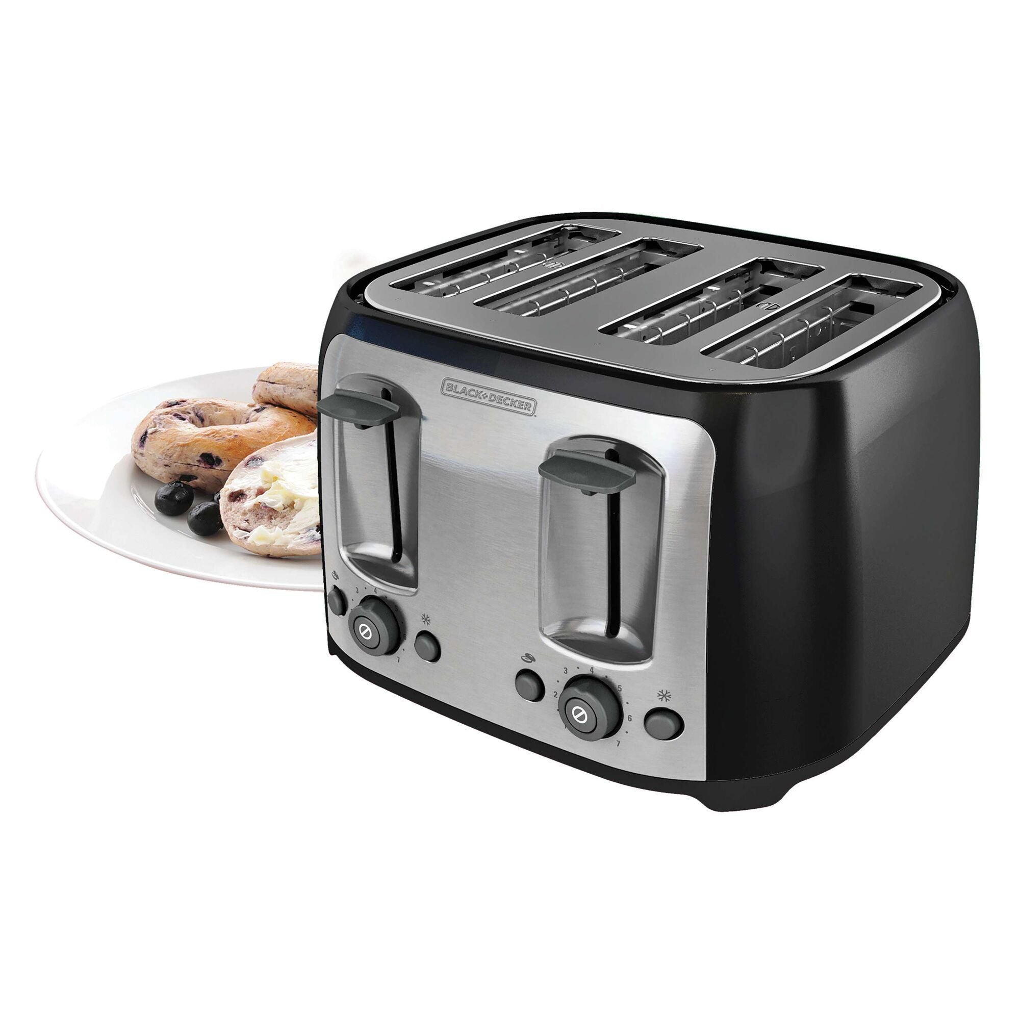 REVIEW BLACK+DECKER 4-Slice Toaster with Extra-Wide Slots TR1478BD