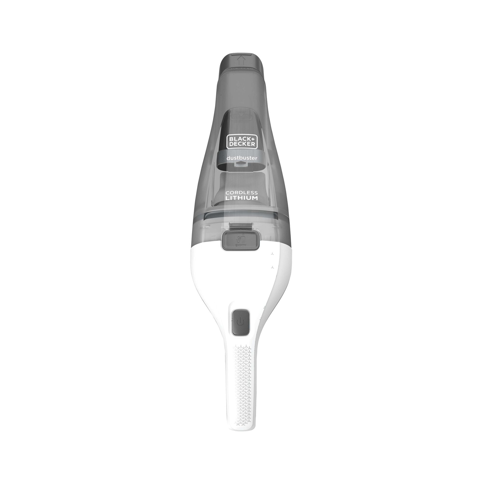 Profile of dustbuster quickclean cordless hand vacuum.