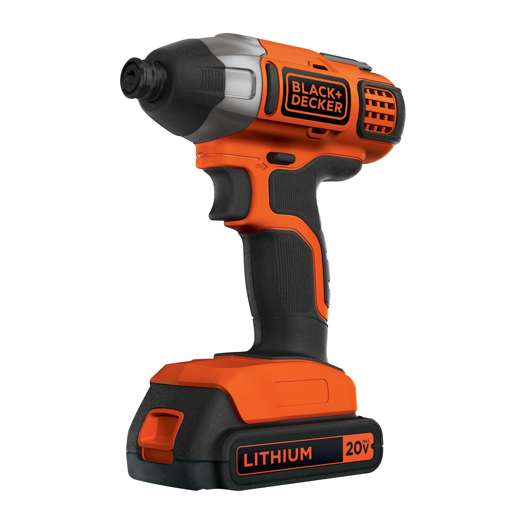 Profile of 20 volt max lithium impact driver battery and charger not included.