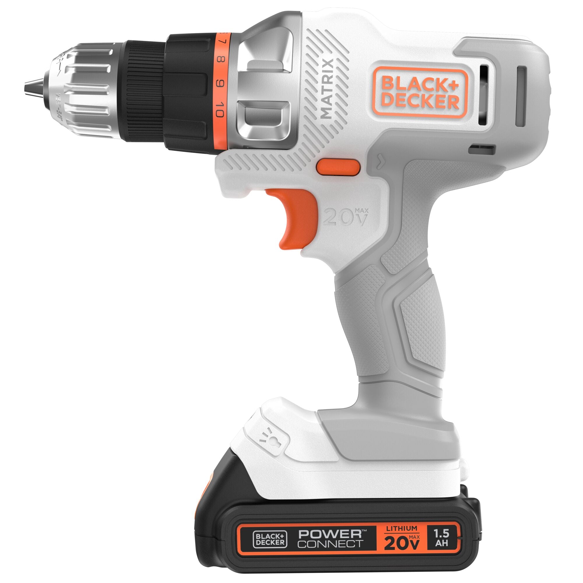 BLACK+DECKER 20V MAX MATRIX Cordless Drill/Driver Kit White