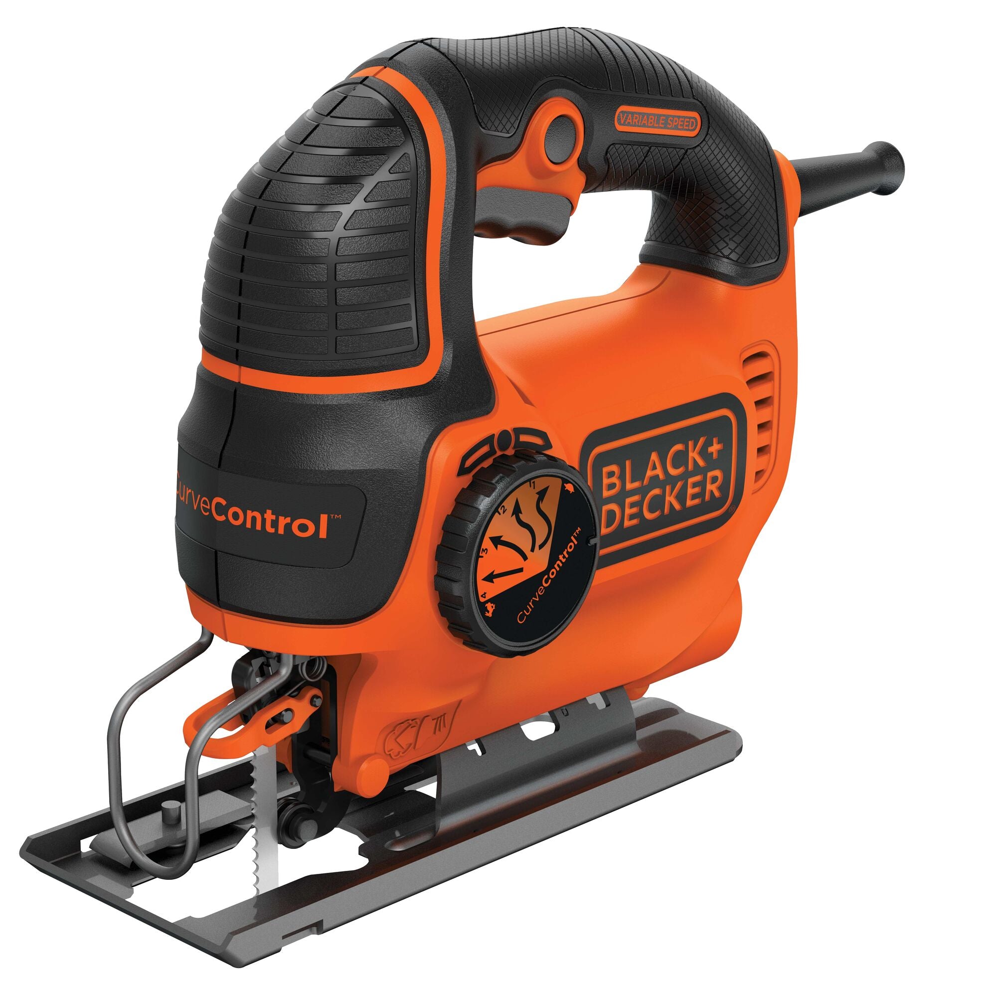 Black & Decker BDELS600C Curve Control 5 Amp Jig Saw, Shock Orange/Black