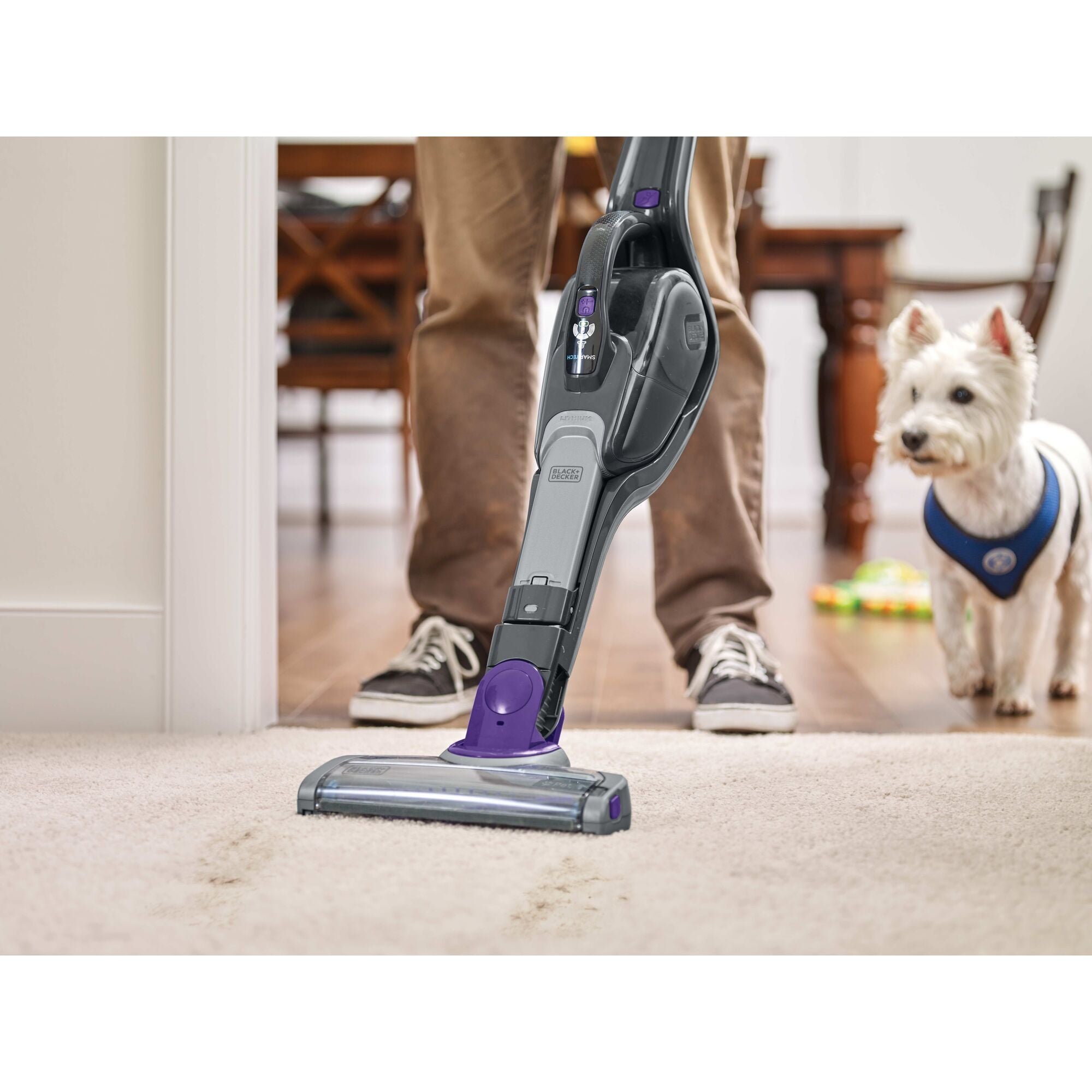 Pet Cordless Stick Vacuum & Hand Vac With Smartech