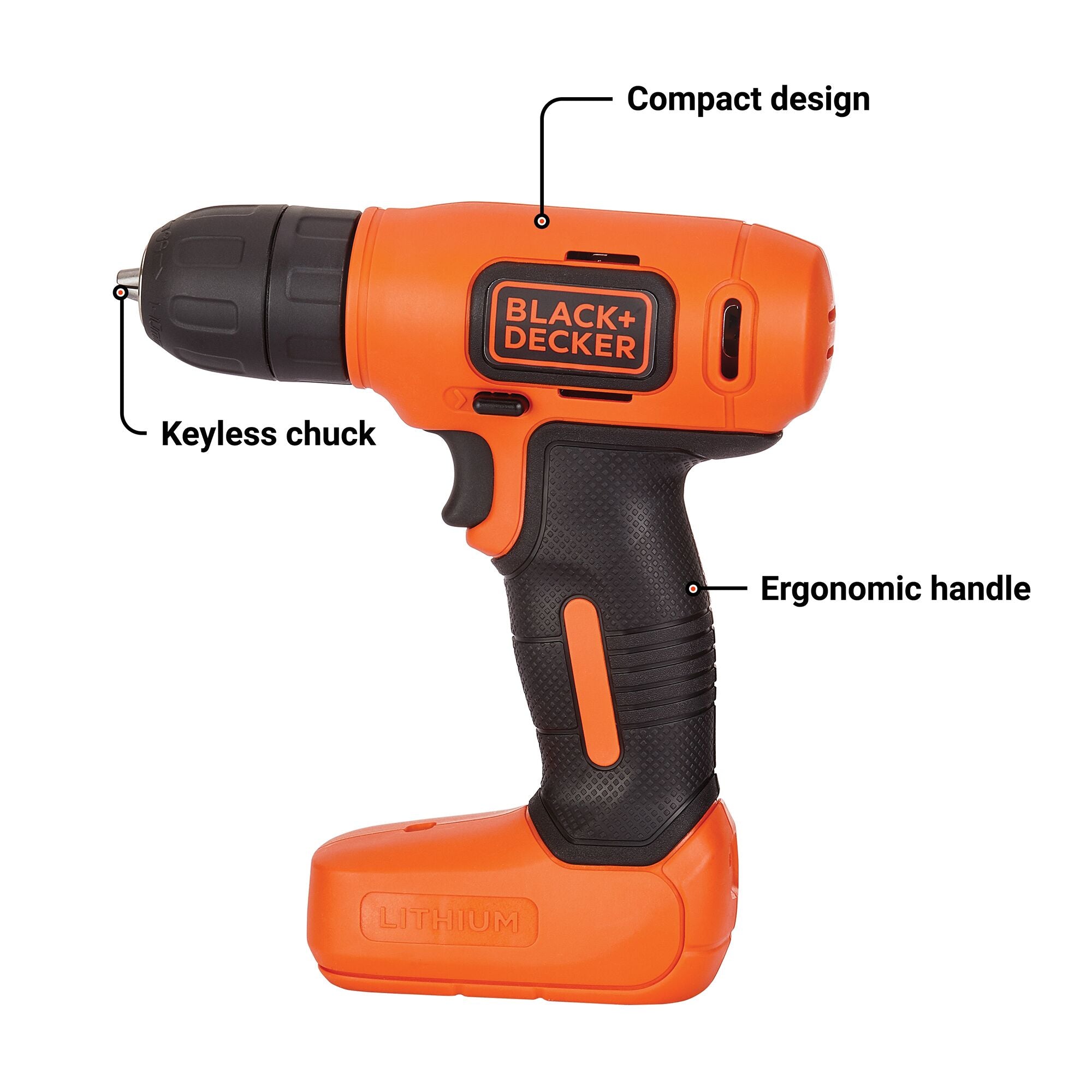 Black & Decker 7.2V Cordless Tool Set; Drill, Flashlight