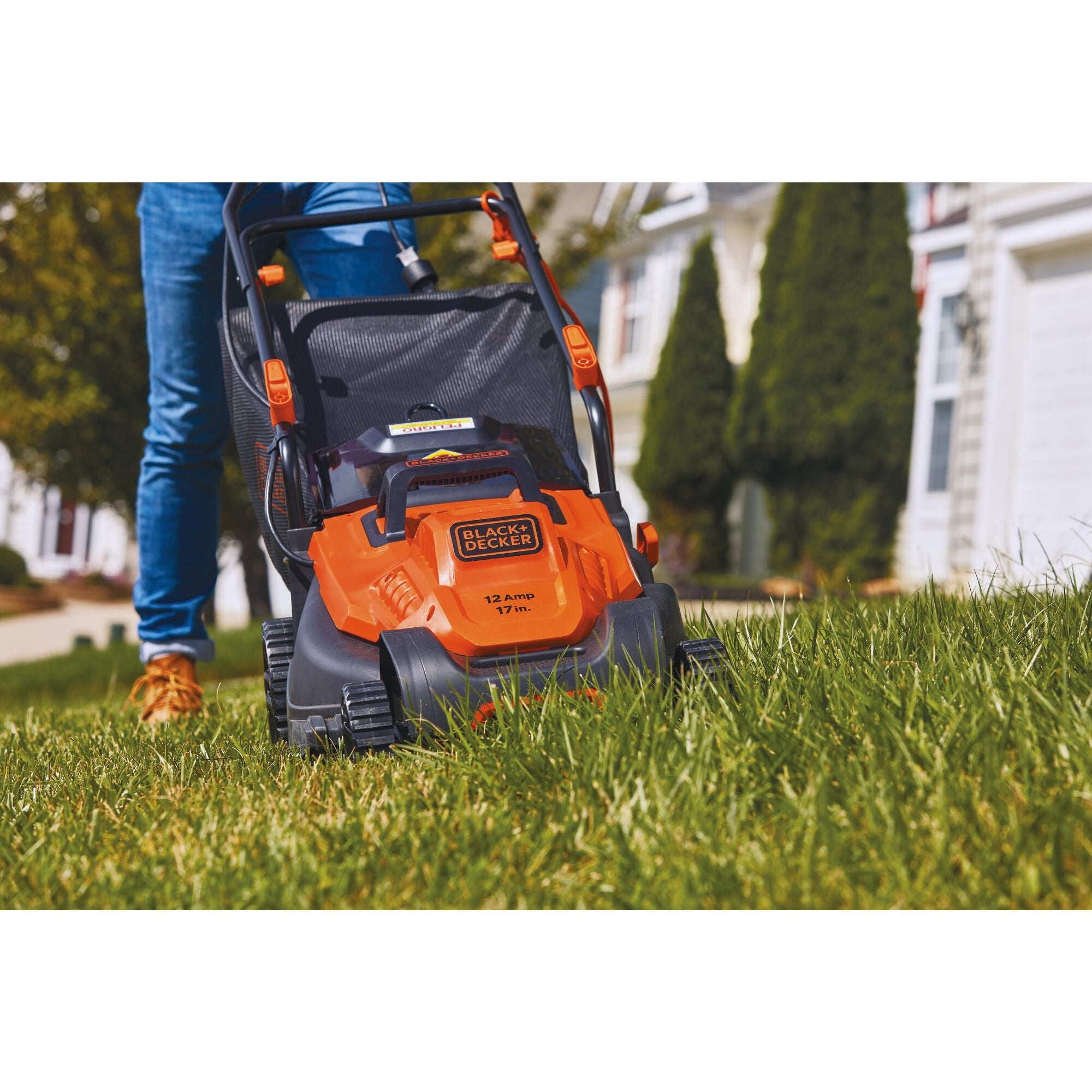 BLACK+DECKER Electric Lawn Mower, 12-Amp, 17-Inch (BEMW482BH)