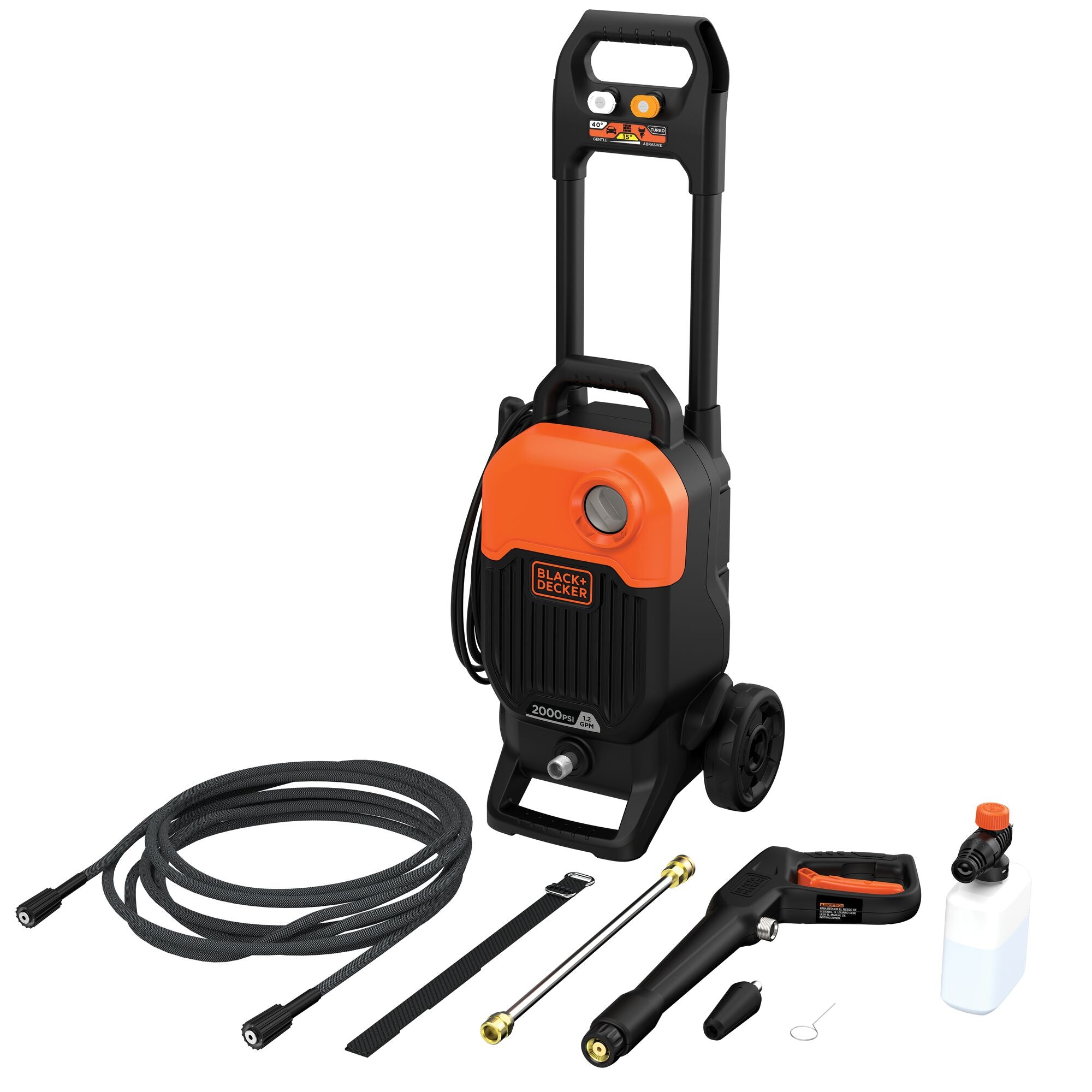 Black & Decker BEPW2000 2000 PSI 1.2 GPM Cold Water Electric Pressure Washer