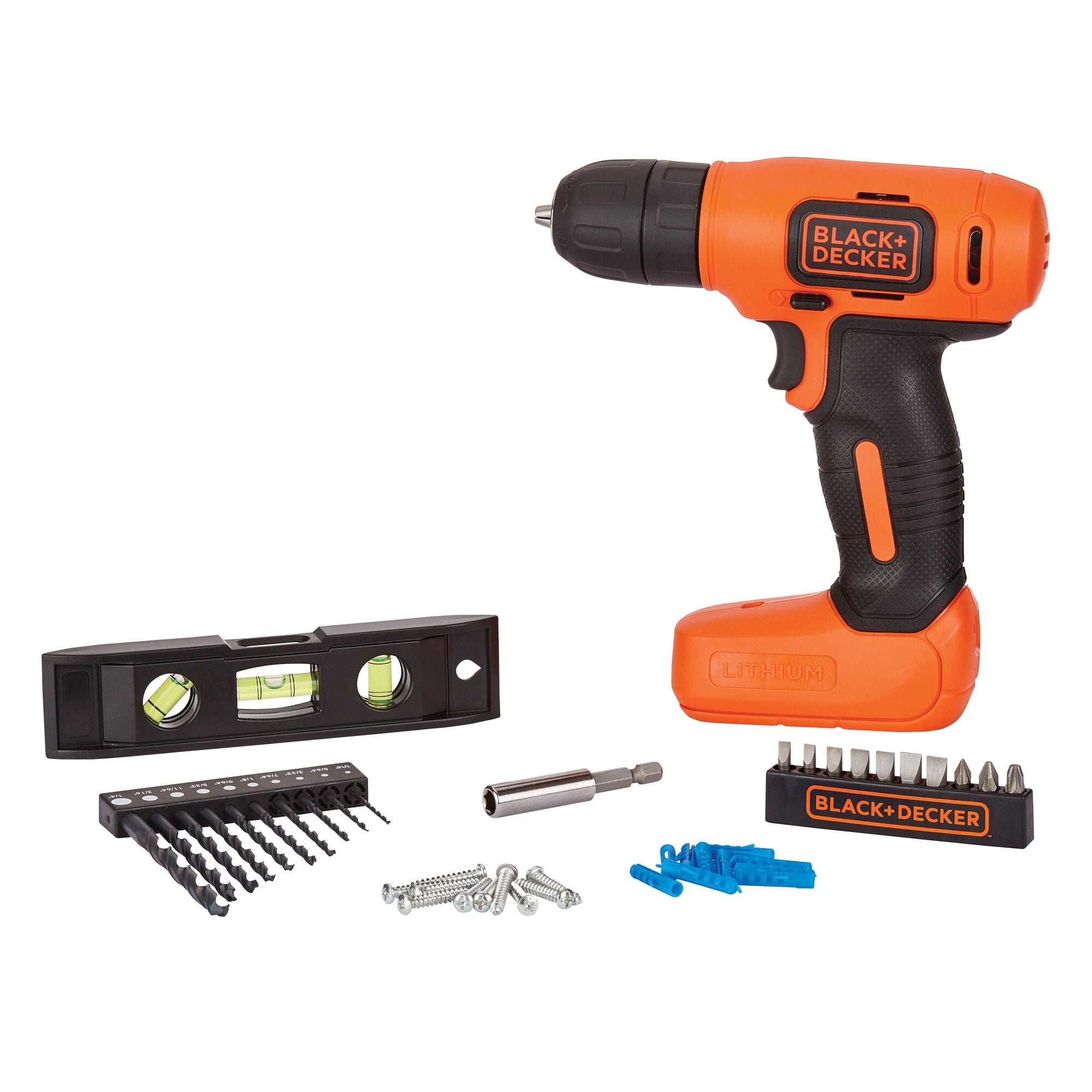 Black & Decker 7.2V Cordless Tool Set; Drill, Flashlight