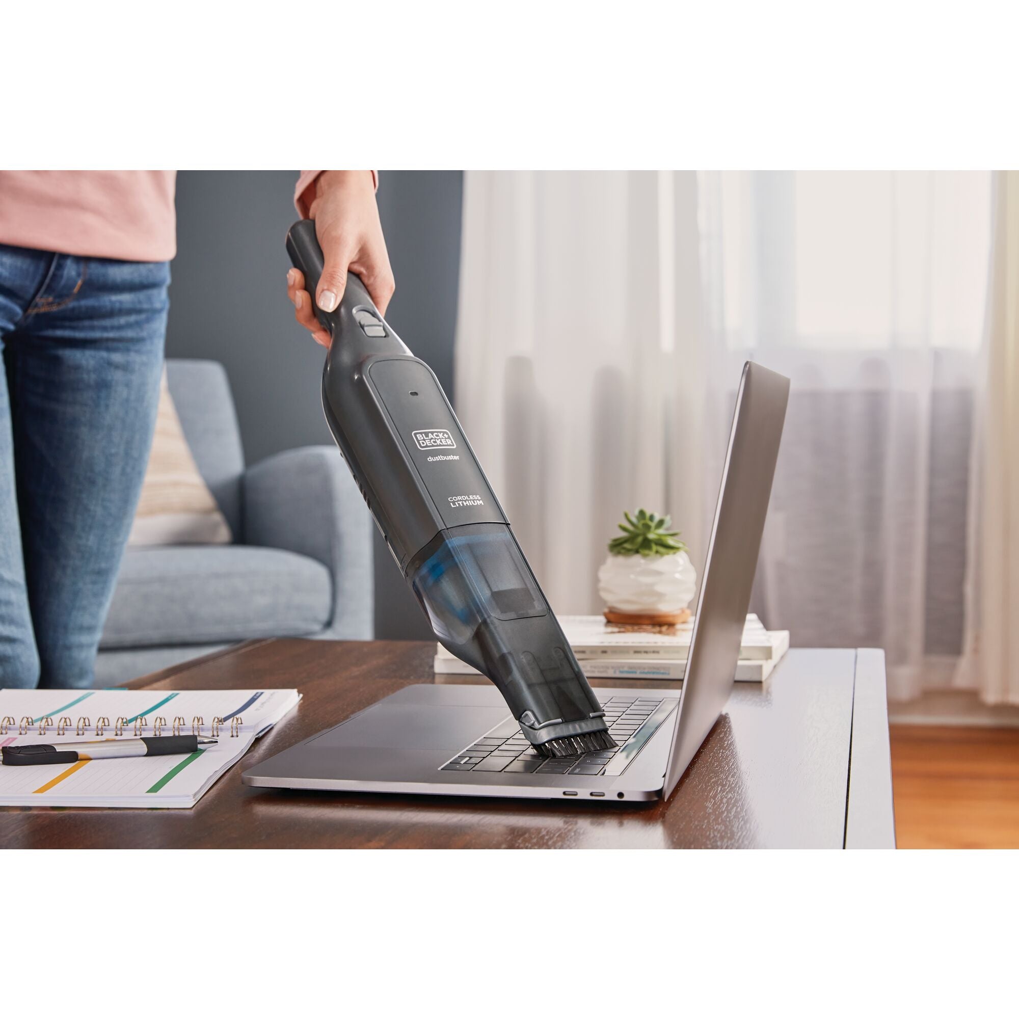 Black+decker Dustbuster AdvancedClean Slim Cordless Hand Vacuum, 12V Max (HLVC320J01)