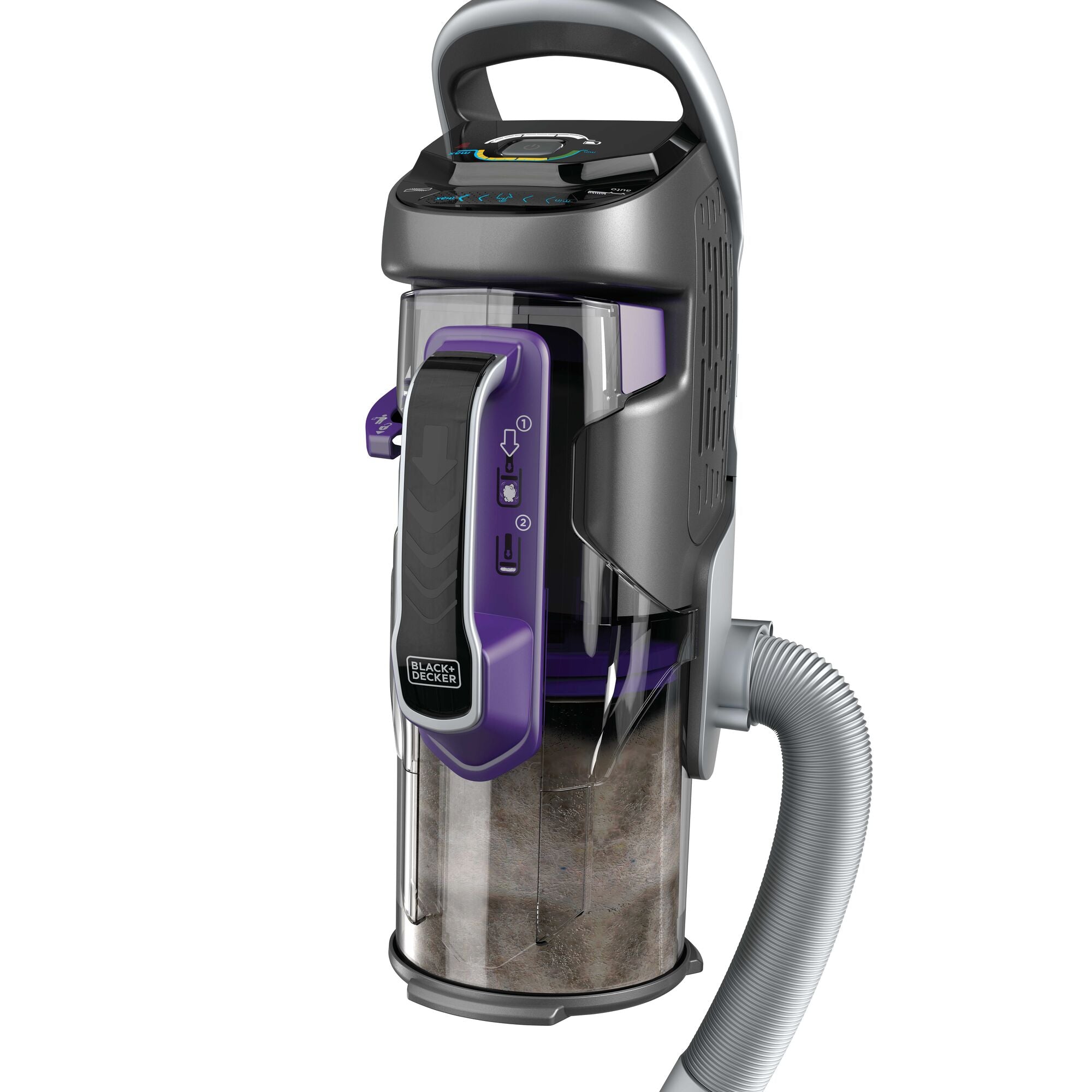 Black Decker Power Series Pro Pet Cordless Stick Vacuum Cleaner, 2-in-1, Purple