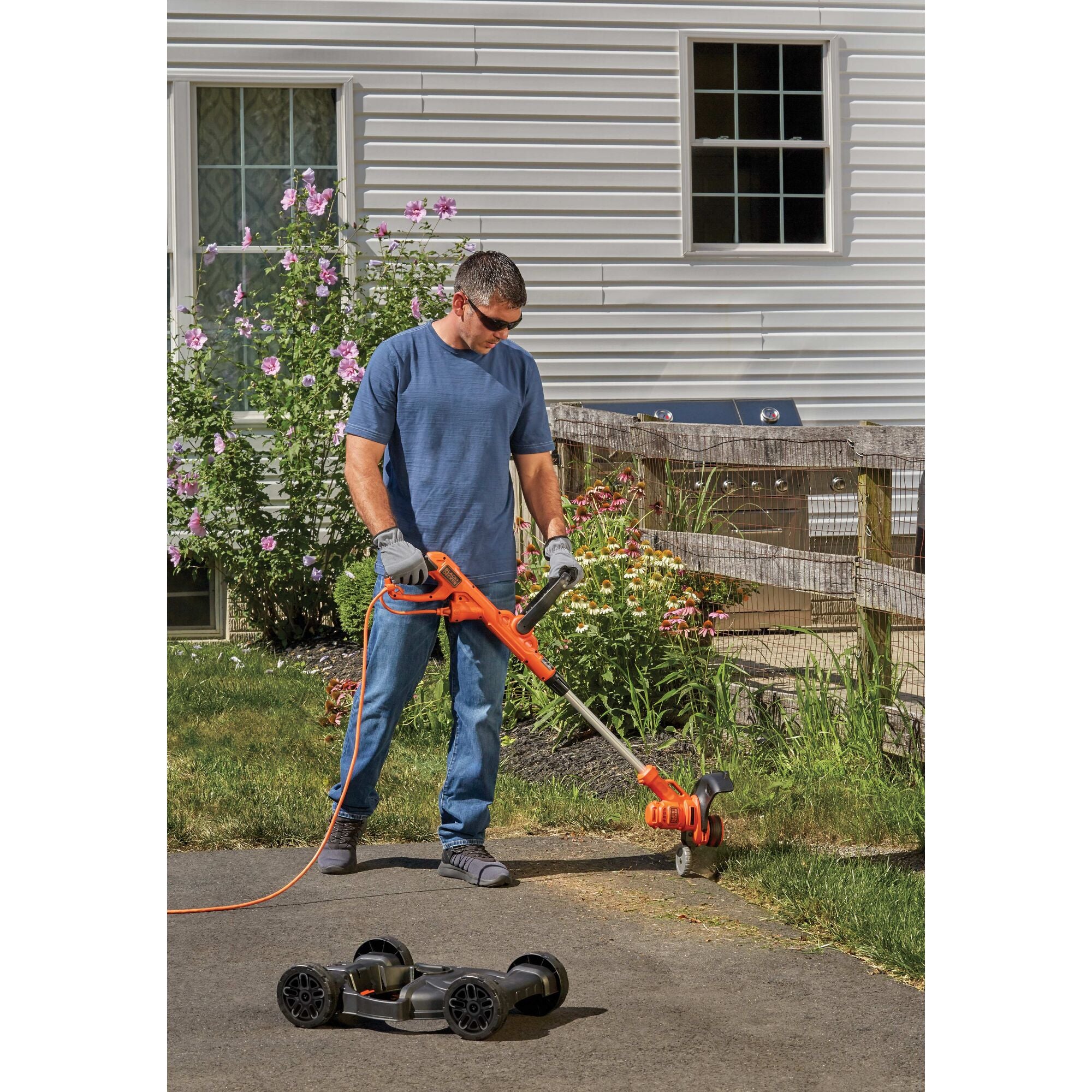 Electric 3-in-1 Lawn Mower, String Trimmer & Edger, 12-Inch
