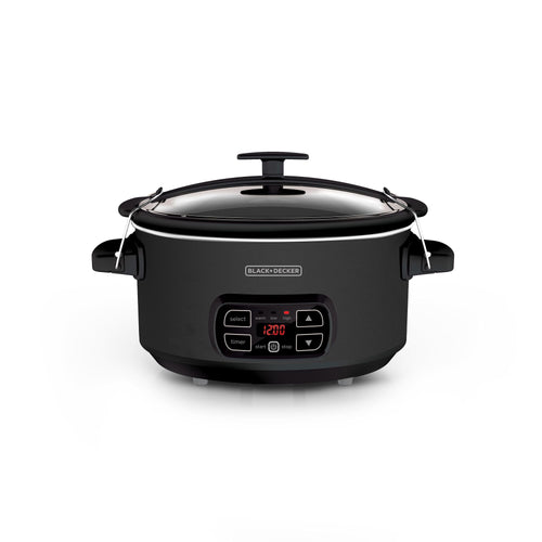 BLACK+DECKER 7 Qt. Stainless Steel Electric Slow Cooker with