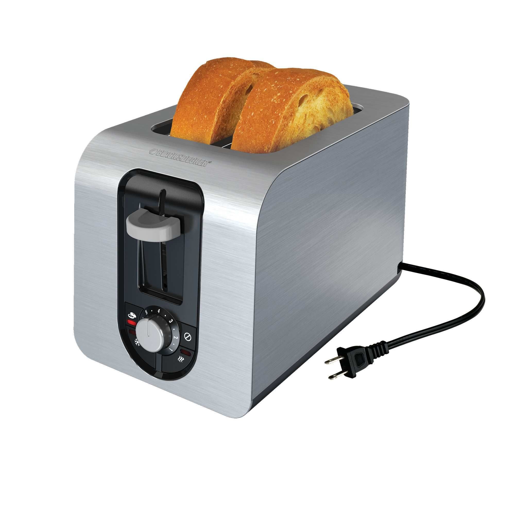 BLACK+DECKER 2-Slice Black 850-Watt Toaster