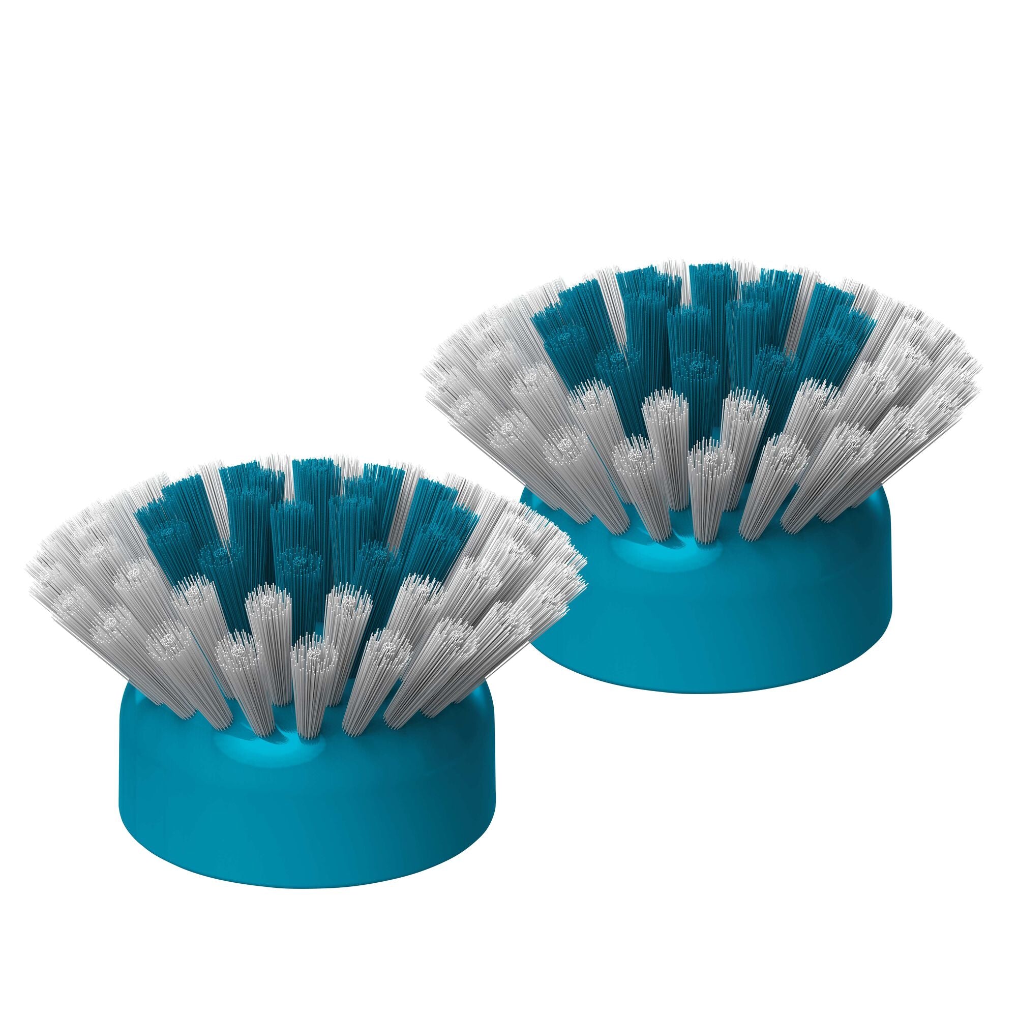 Black & Decker Grimebuster Pro Replacement Bristle Brushes in White/Blue (Set of 2)