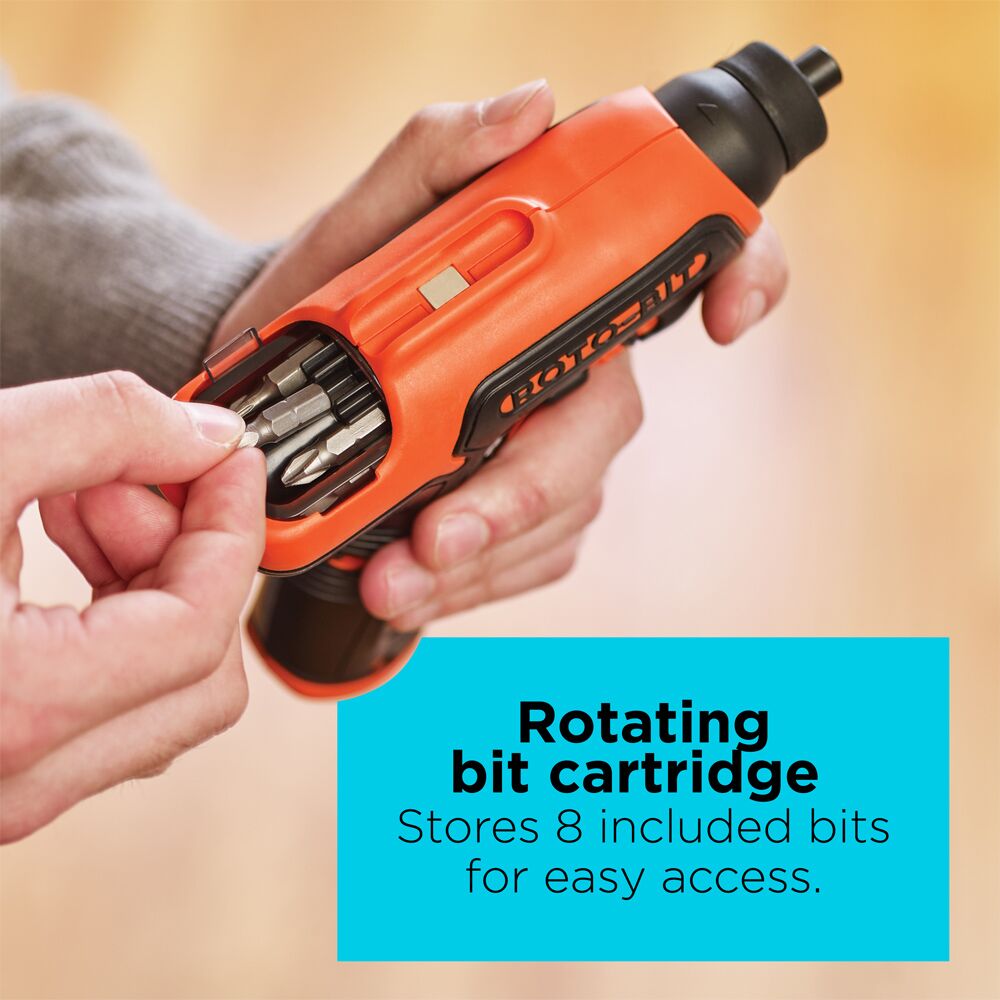 4V Max* Cordless Screwdriver With Bit Storage