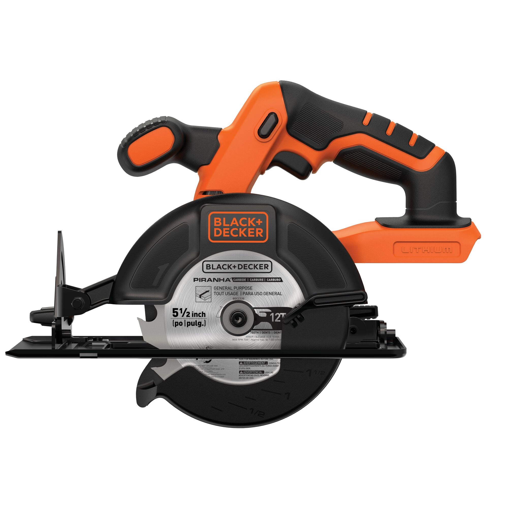 BLACK+DECKER 20-volt Max 5-1/2-in Cordless Circular Saw (Bare Tool)