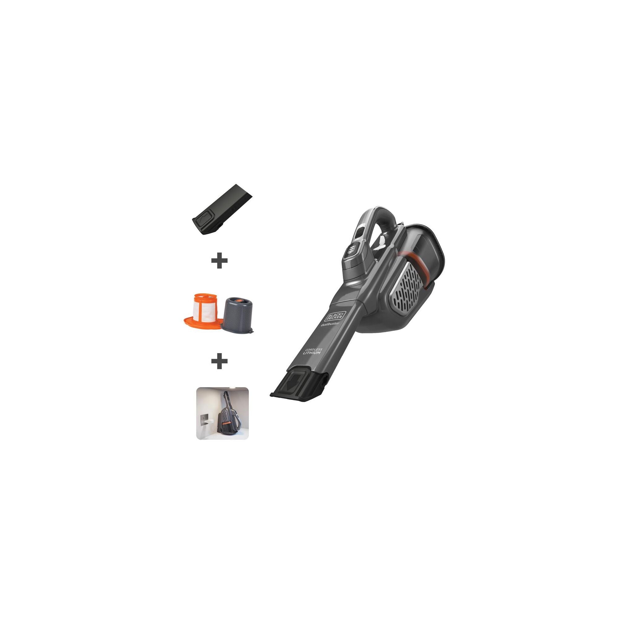 BLACK+DECKER 16-Volt Max Cordless Lithium DustBuster Hand Vacuum