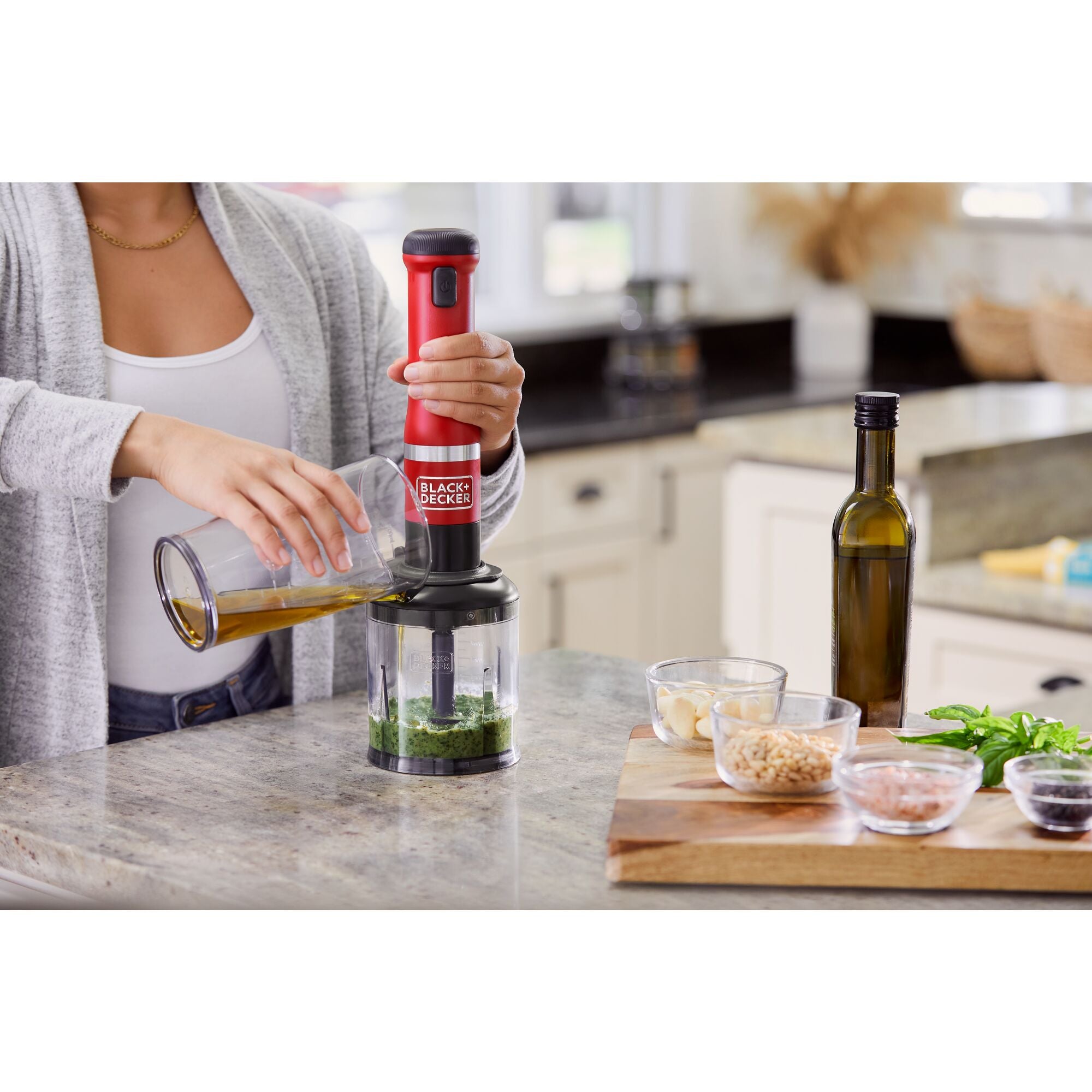 kitchen wand™ Cordless 3in1 Kitchen Multi-tool, Red | BLACK+DECKER