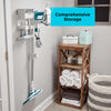 BLACK+DECKER Multipupose Steam Cleaning System stored on the storage wall mount