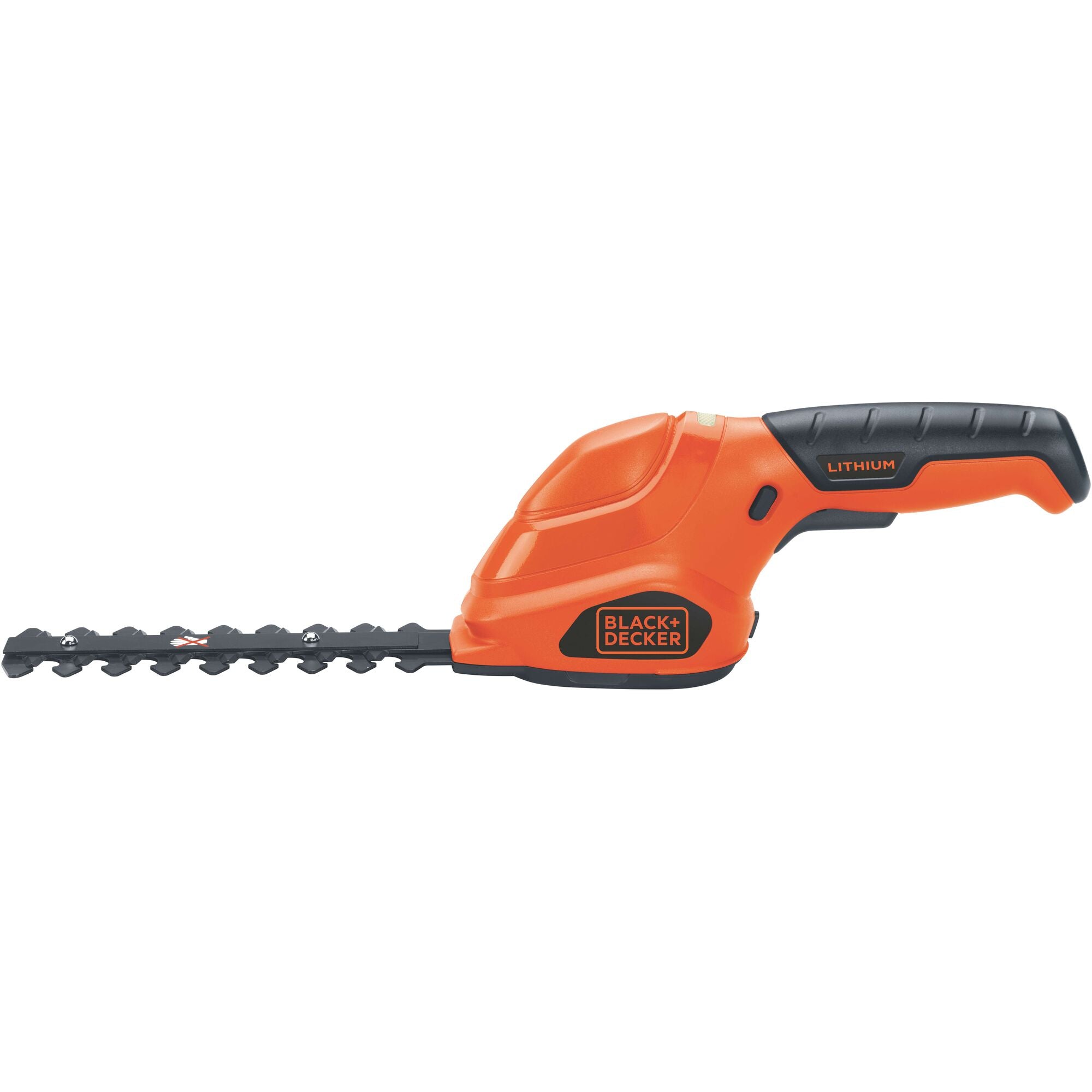 Profile of lithium 2 in 1 garden shear and shrubber combo.