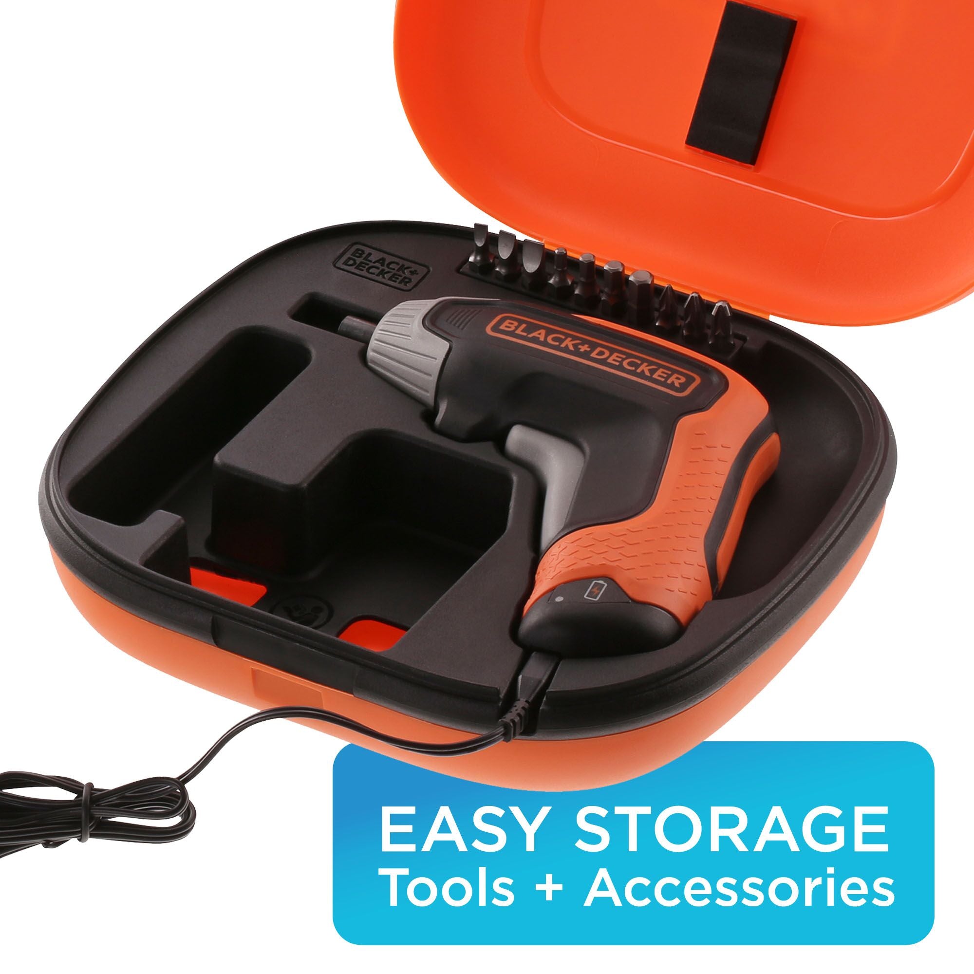 4V Max* Cordless Screwdriver With 1-Inch Screwdriver Bits