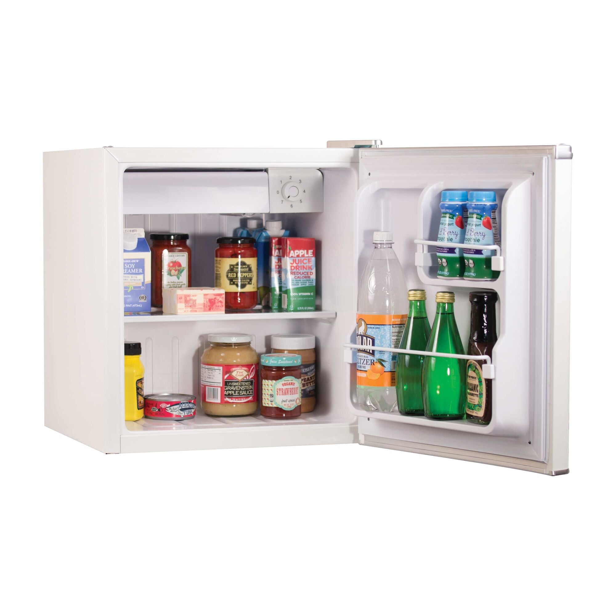 1.7 Cubic feet energy star refrigerator with freezer.