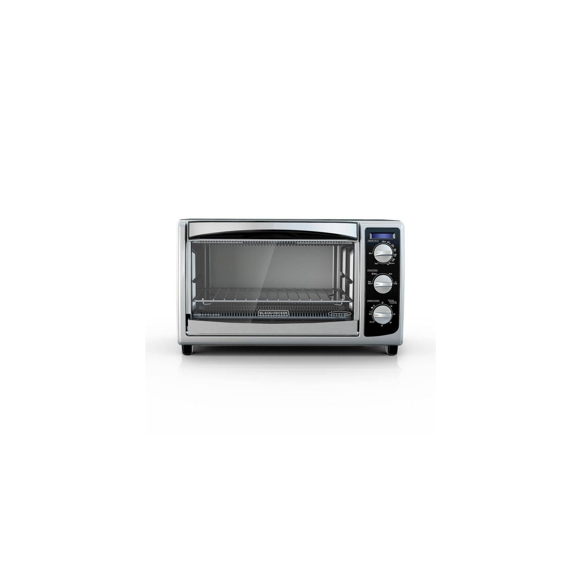 BLACK+DECKER 6-Slice Toaster Oven, Black/Silver, TO1675B