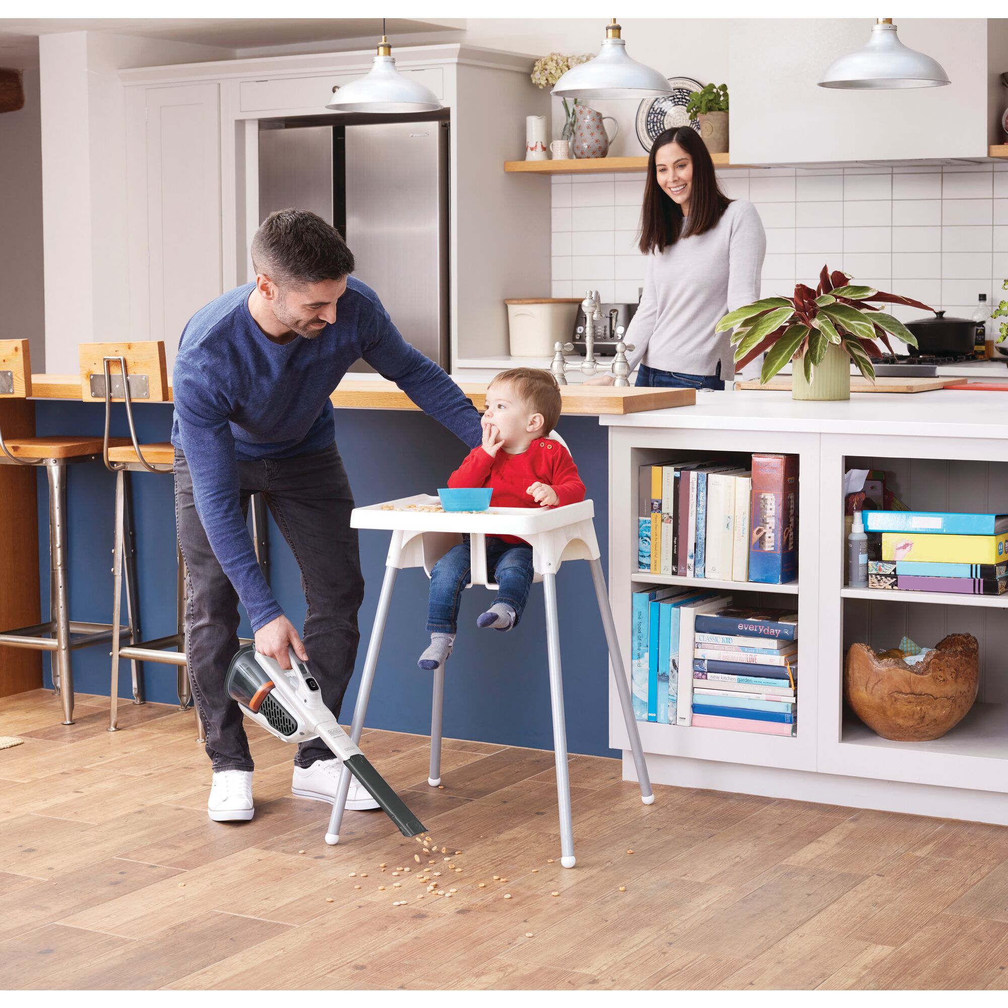 Advanced Clean plus Handheld Vacuum being used for cleaning car carpets.