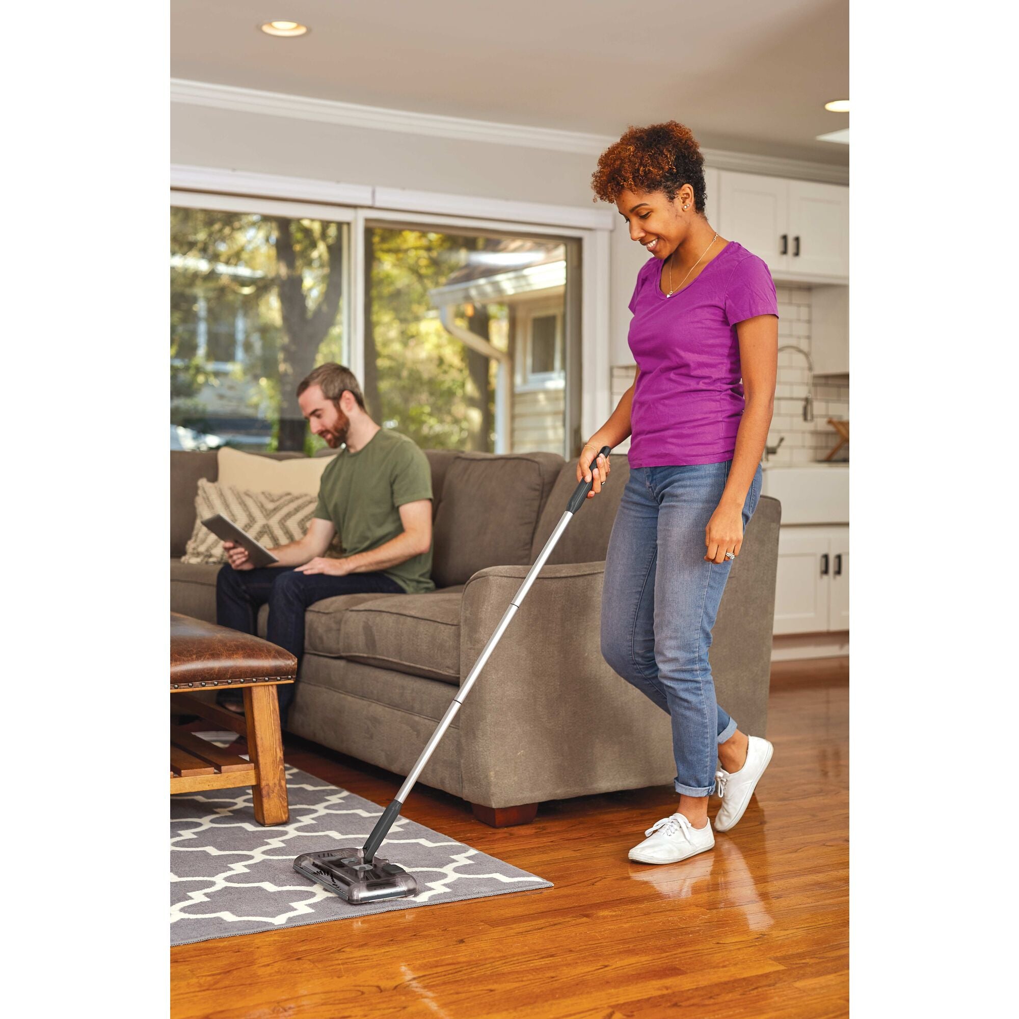 This Black + Decker Floor Sweeper Is on Sale at