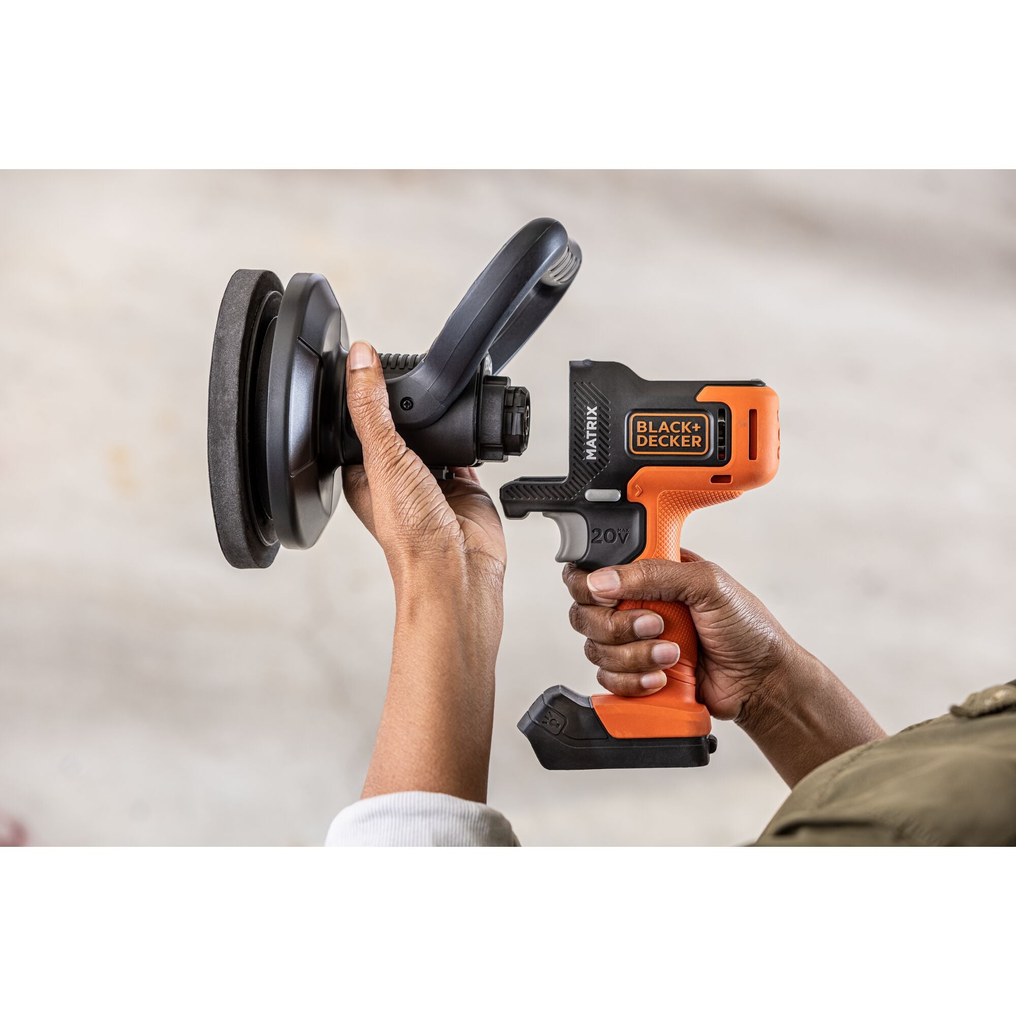 Black+decker Matrix 20V Max Buffer Kit, Battery & Charger Included, Orange (BCBMT120C1FF)