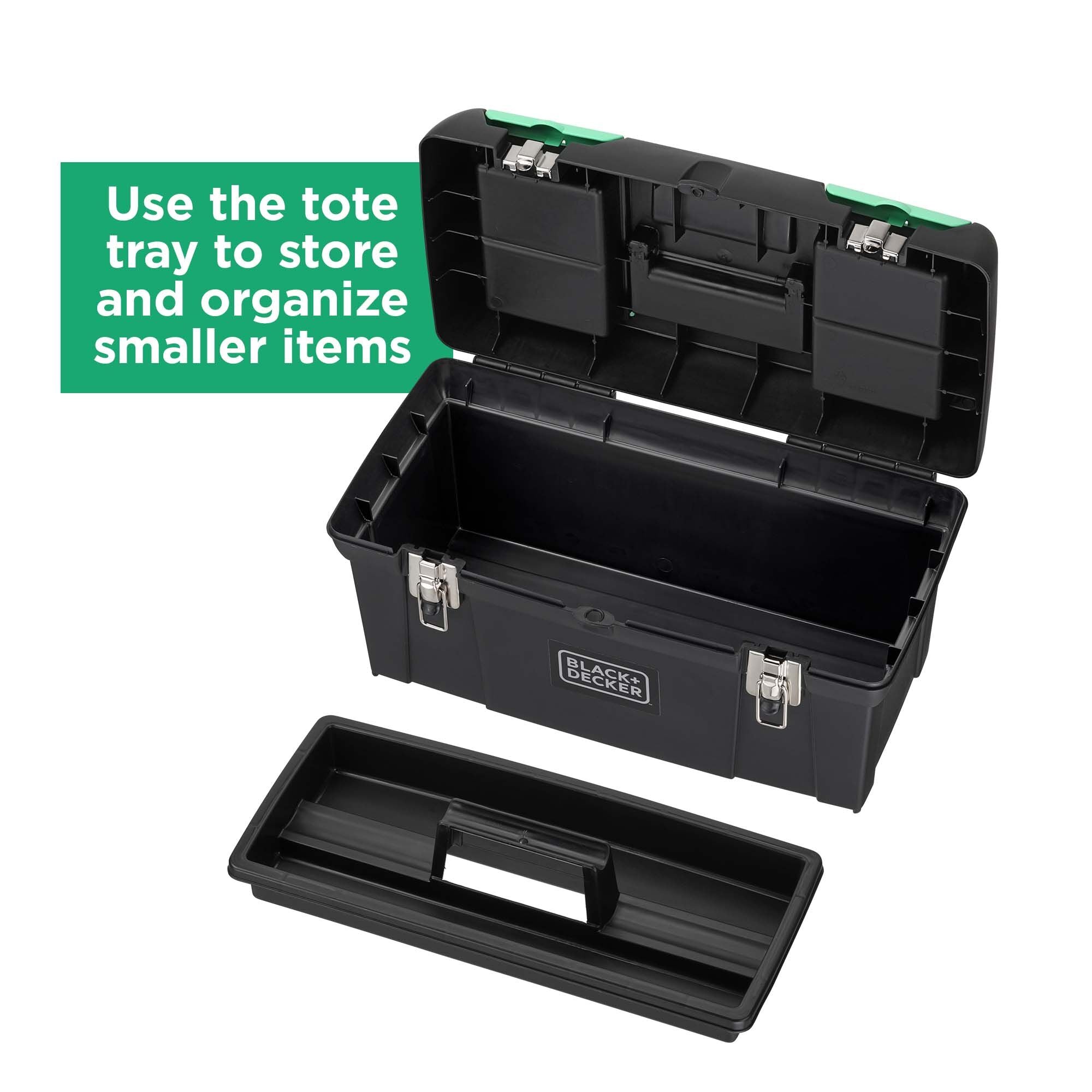 Black & Decker Multi Hand Versapak Tool Box W/ 2 Top Storage
