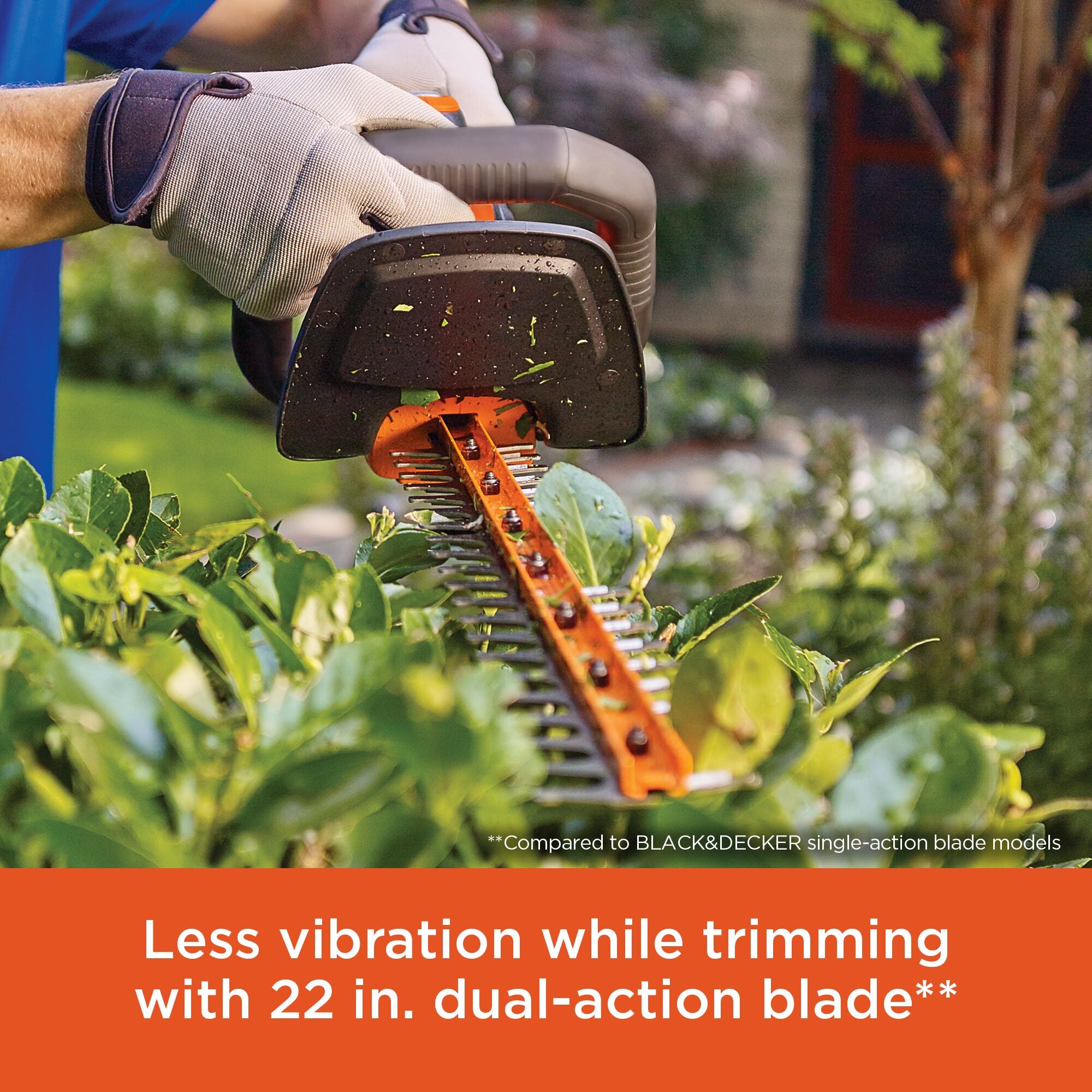 Lithium 22 inch Power Cut hedge trimmer.