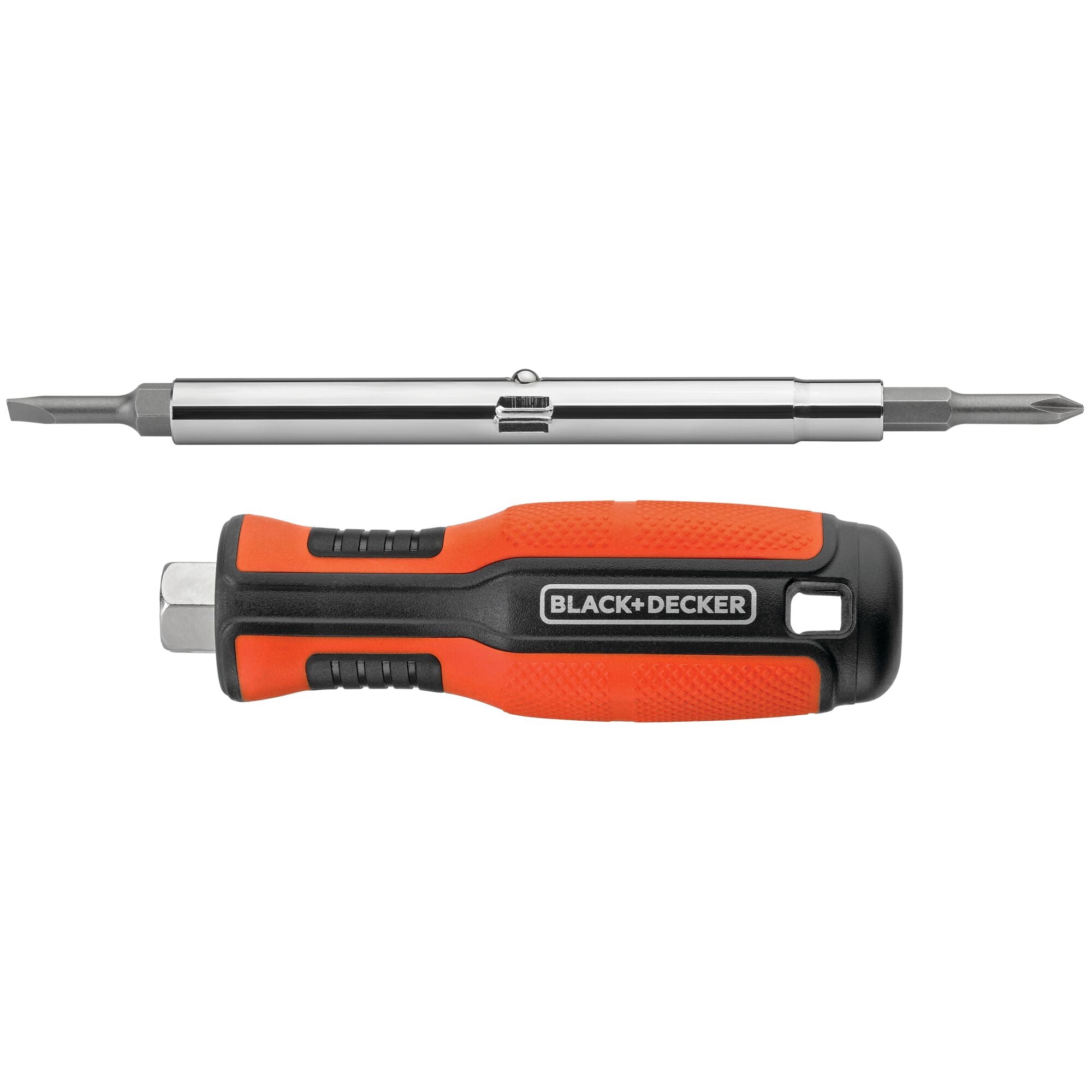 Profile of beyond by black and decker 6 in 1 multi bit screwdriver.