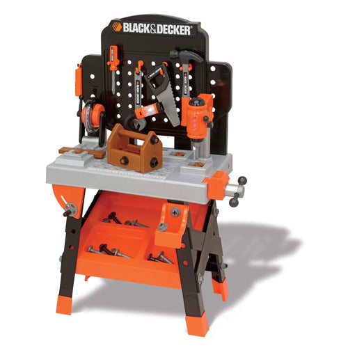 Black and Decker Kids Workbench and Six Piece Wooden Tool Set, WWB002-BD