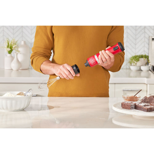 BLACK+DECKER Kitchen Wand Cordless Immersion Blender, 3 in 1 Multi Tool  Set, Hand Blender