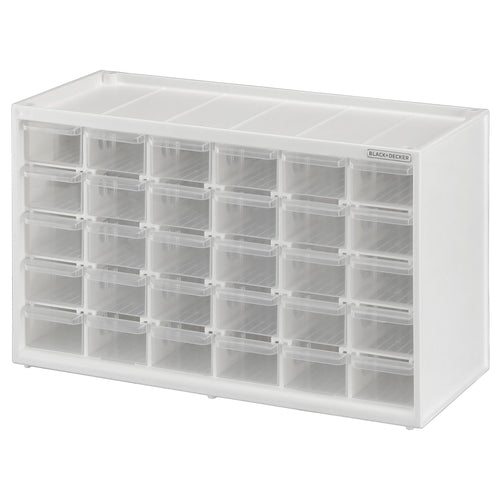 beyond by BLACK+DECKER Plastic Organizer Box with Dividers, Screw