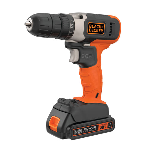 13MM Black & Decker Cordless Drill Machine, Model Name/Number: CD121B2-IN,  18V