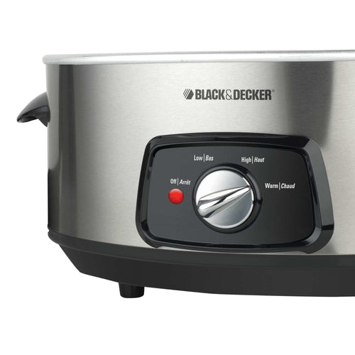 BLACK+DECKER WiFi Enabled 6-Quart Slow Cooker, Stainless Steel