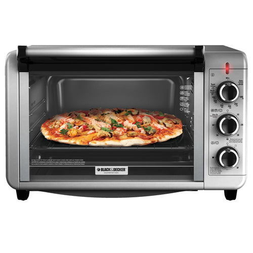 Black + Decker - P300S Pizza Oven & Snack Maker, Toaster Oven, Cooks in 5  Minutes, Stainless Steel 