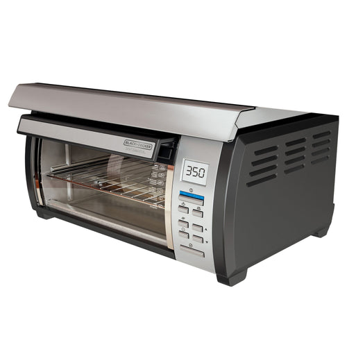 BLACK+DECKER 6-Slice Toaster Oven, Black/Silver, TO1675B 