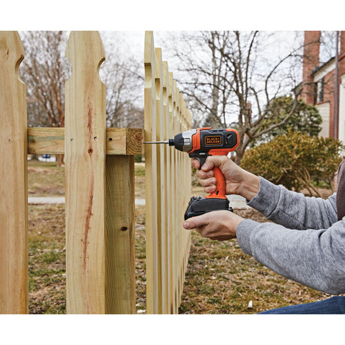 BLACK+DECKER 1/4-in Cordless Impact Driver in the Impact Drivers department  at