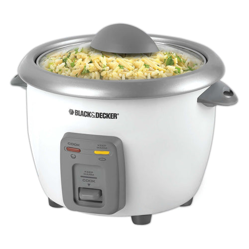 BLACK+DECKER ADIB007ZW2CI4 Black & Decker 12-Cup Rice Cooker, Silver